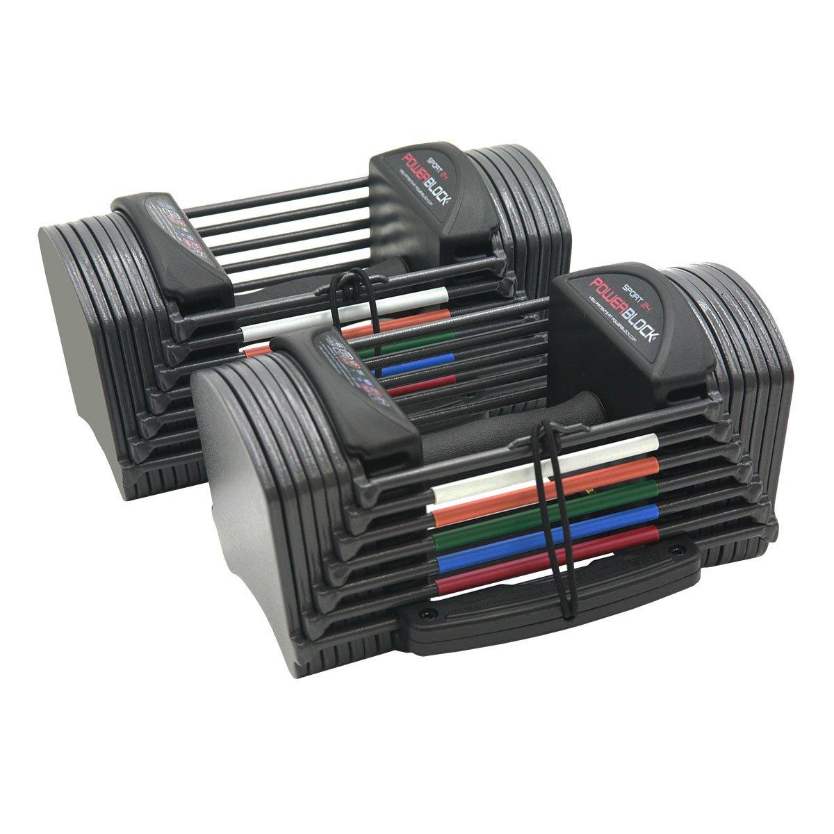 Black - Powerblock - PowerBlock Sport 24 Adjustable Dumbbells - 1