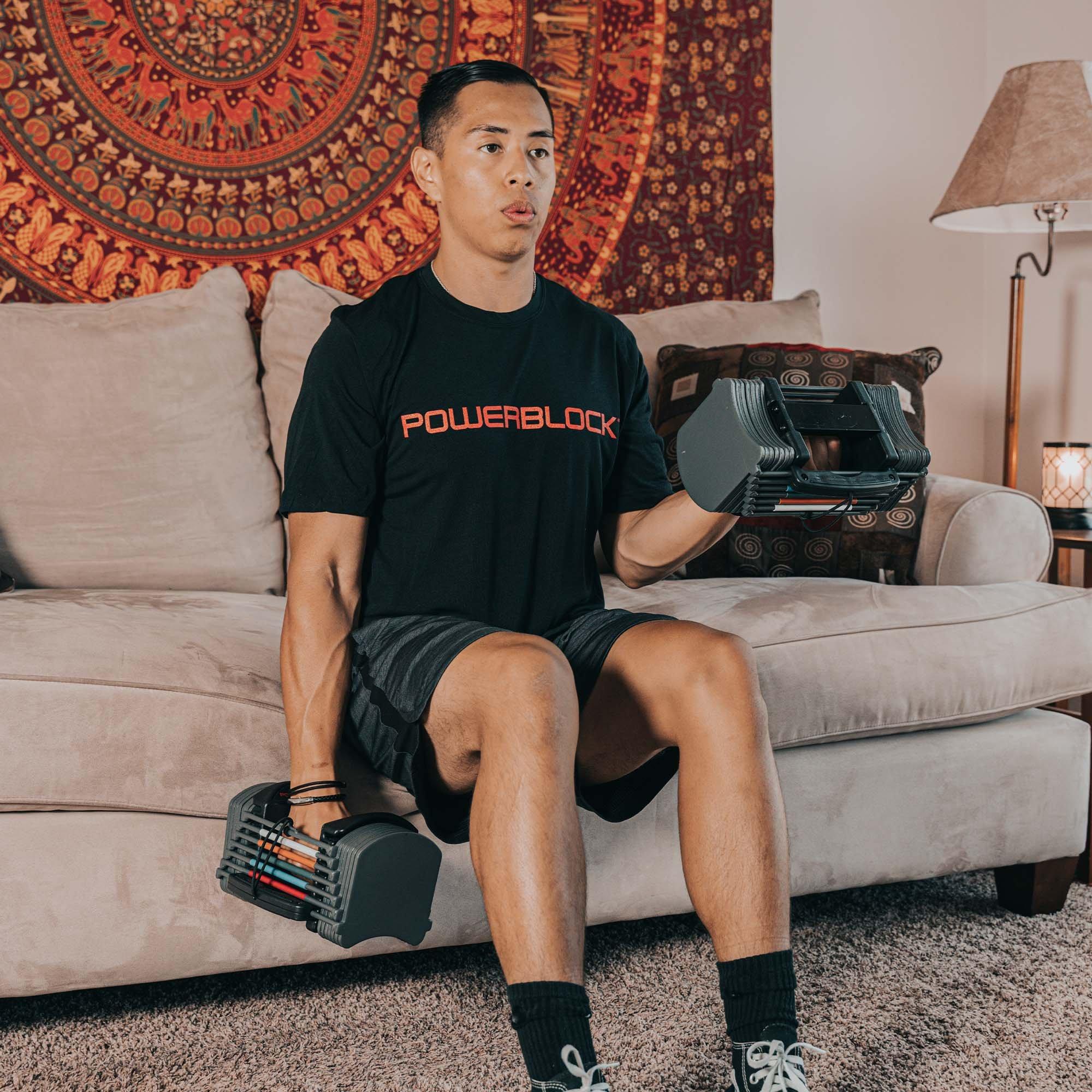 Black - Powerblock - PowerBlock Sport 24 Adjustable Dumbbells - 8