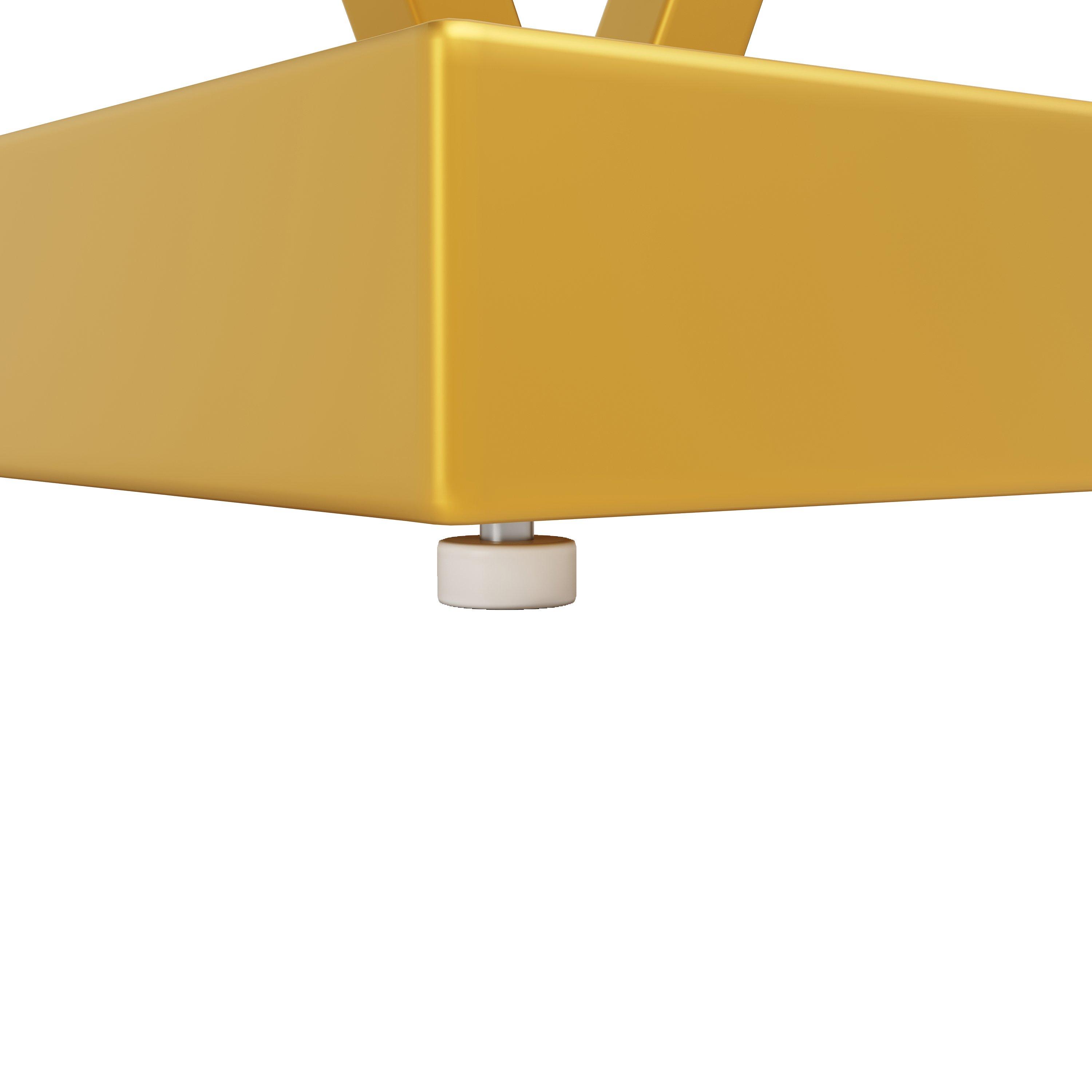 White/Gold - Urban Meuble - Modern Console Table with Storage Shelf - 11
