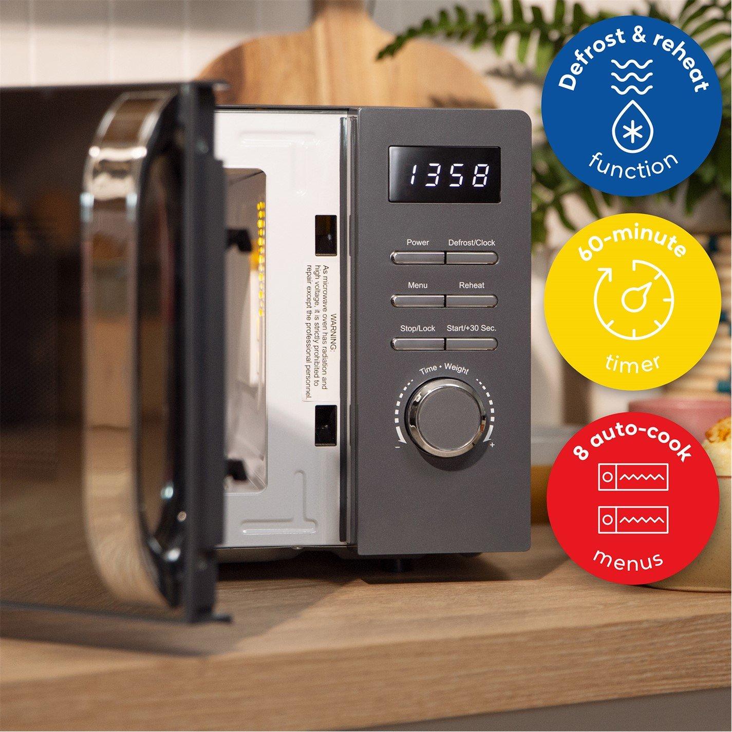 Grey - Russell Hobbs - RHMD818G 20L Digital Microwave - 5