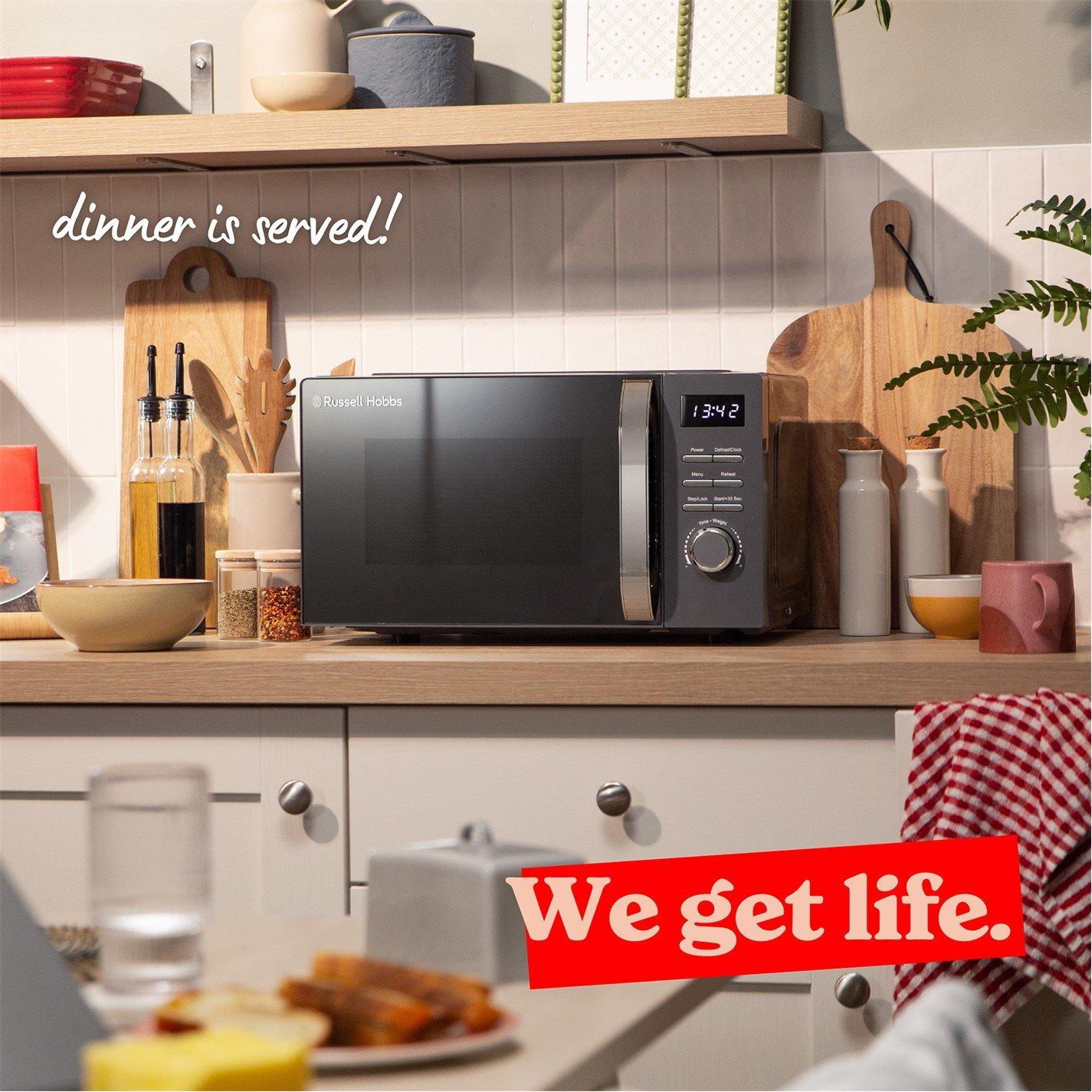 Grey - Russell Hobbs - RHMD818G 20L Digital Microwave - 7