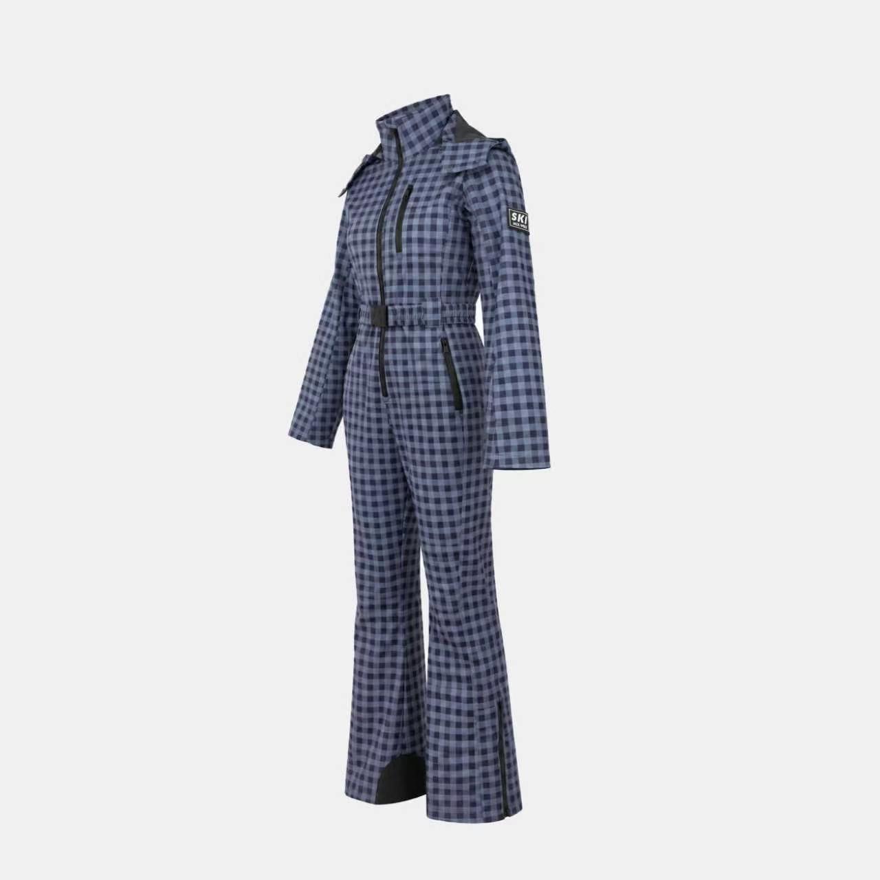 Blue - Jack Wills - JW Gingham Suit Ld71 - 3