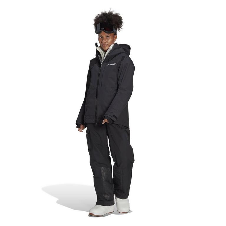 Noir - adidas - Terrex 3L Post-Consumer Nylon Snow Jacket Womens - 8