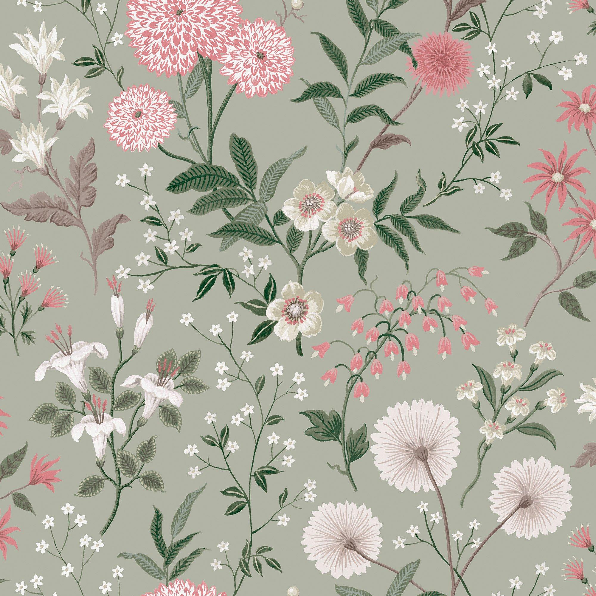 Green - Laura Ashley - Laura Ashley Otterham Garden Pistachio Wallpaper - 2