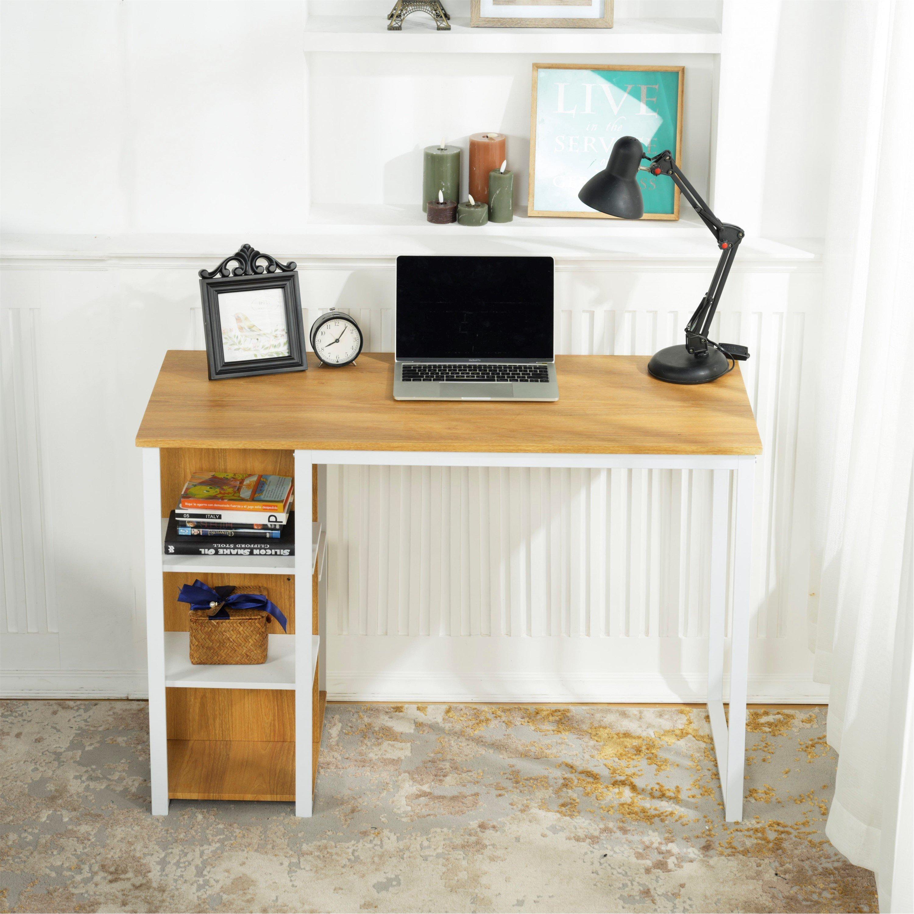 Light Oak/White - Urban Meuble - Modern Wooden Office Desk - 3
