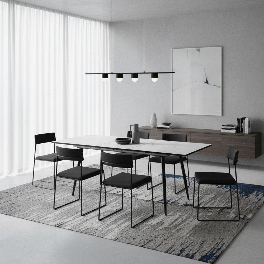 White - Urban Meuble - Scandinavian Expandable Dining Tabl - 2