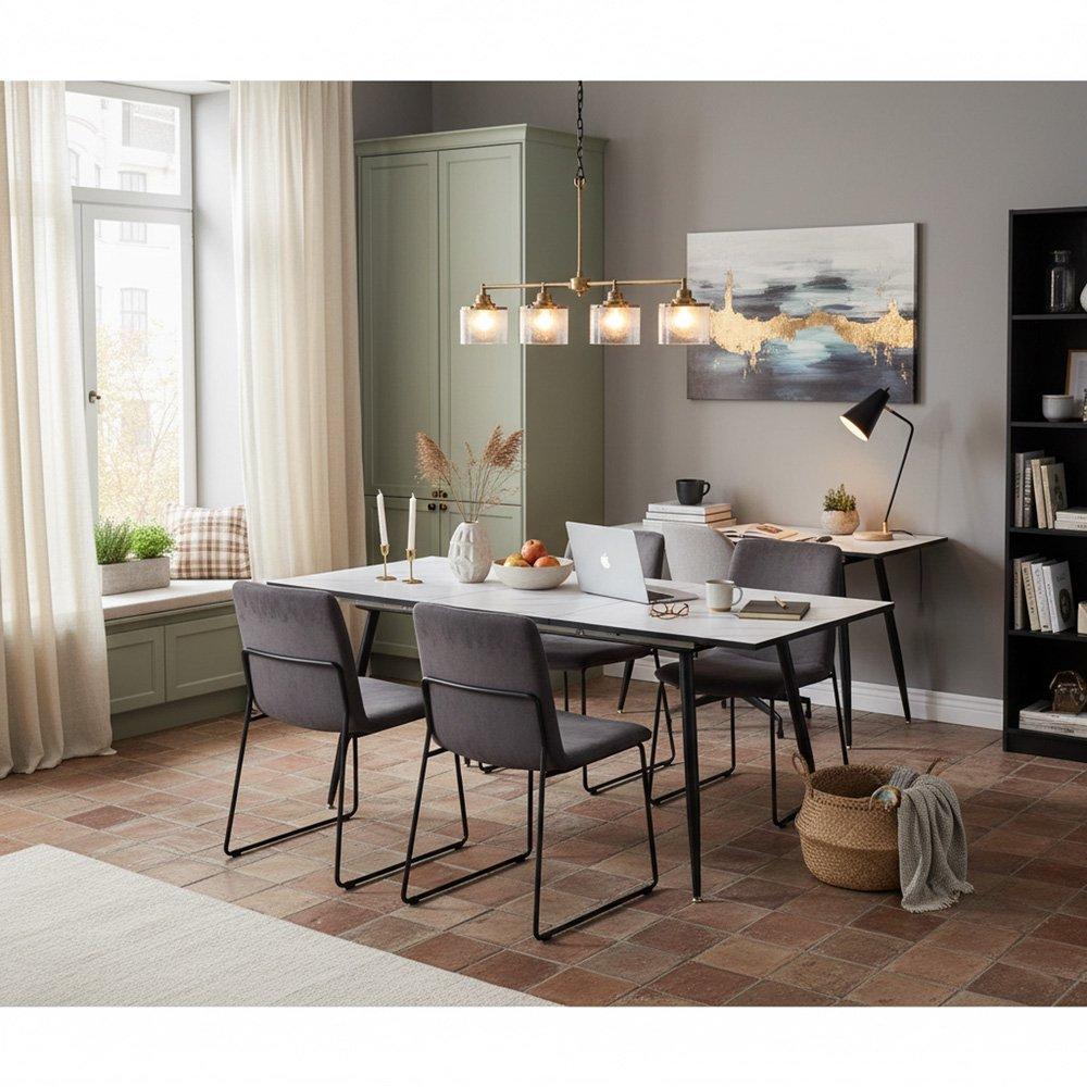 White - Urban Meuble - Scandinavian Expandable Dining Tabl - 3