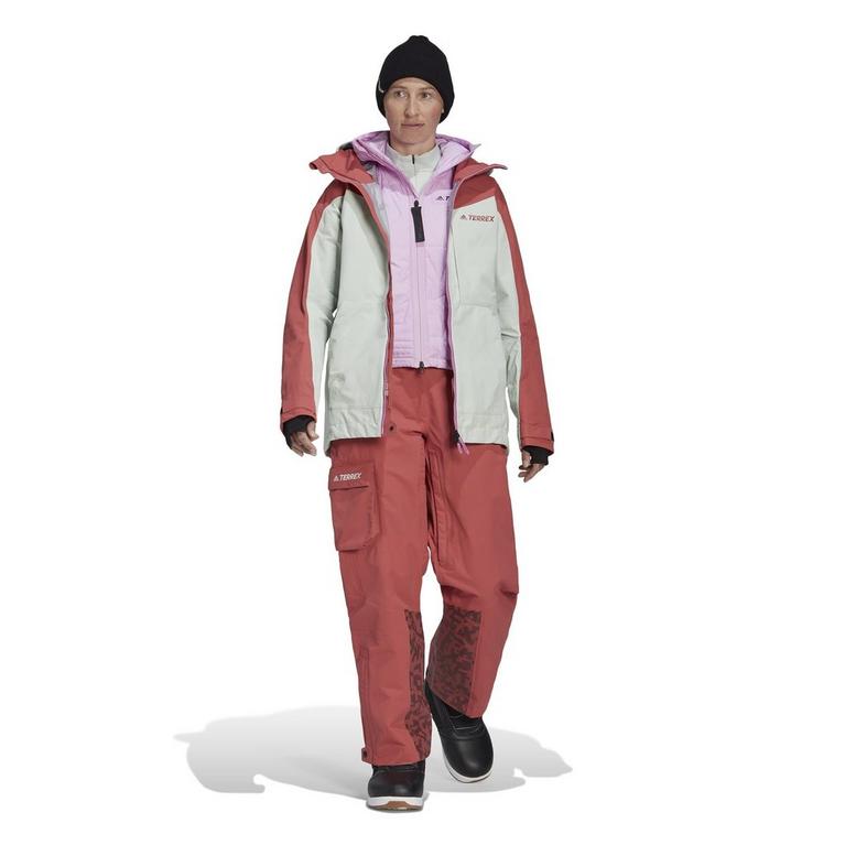 Wonred/Lingrn - adidas - Terrex 3l post-consumer nylon snow jacket Womens - 8