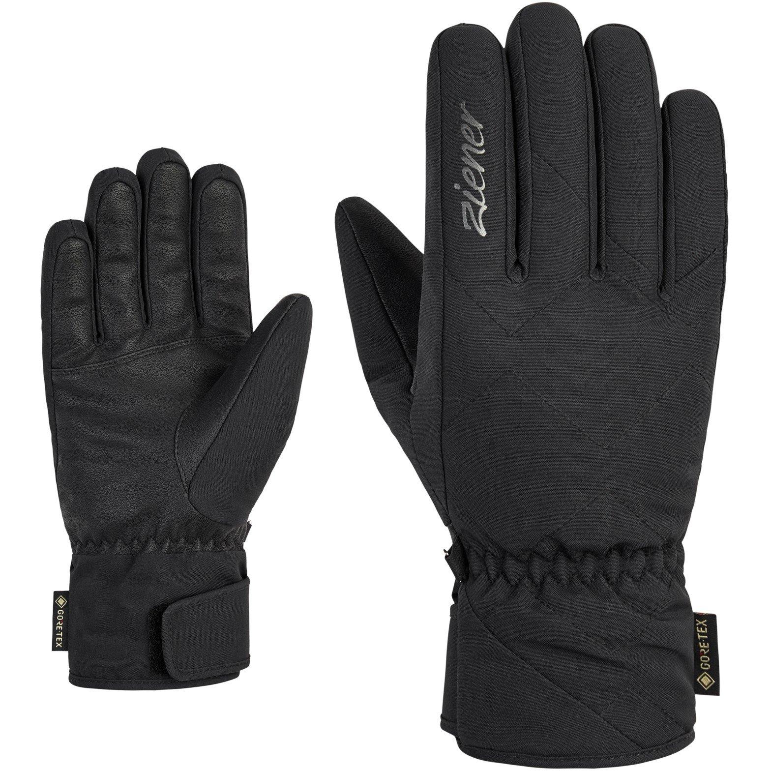 Ziener Women's Ski Gloves - Black - Medium