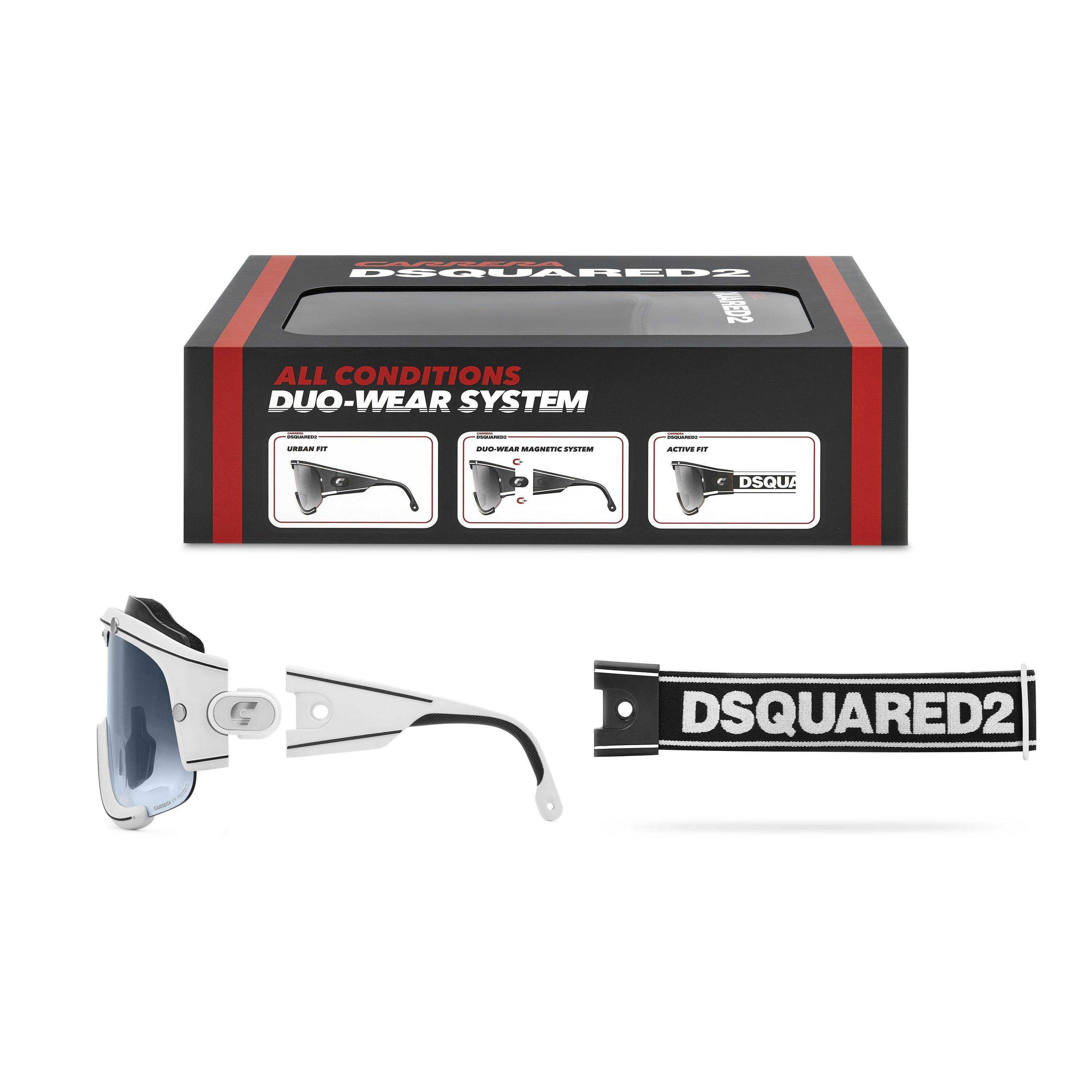 Matte White - DSquared2 - DSQ Sun Ski Mask 71 - 9