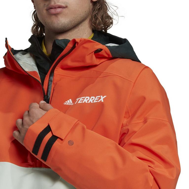 Seimor/Shagrn - adidas - Terrex 2 Layer RAIN.RDY Snow Anorak Mens - 6