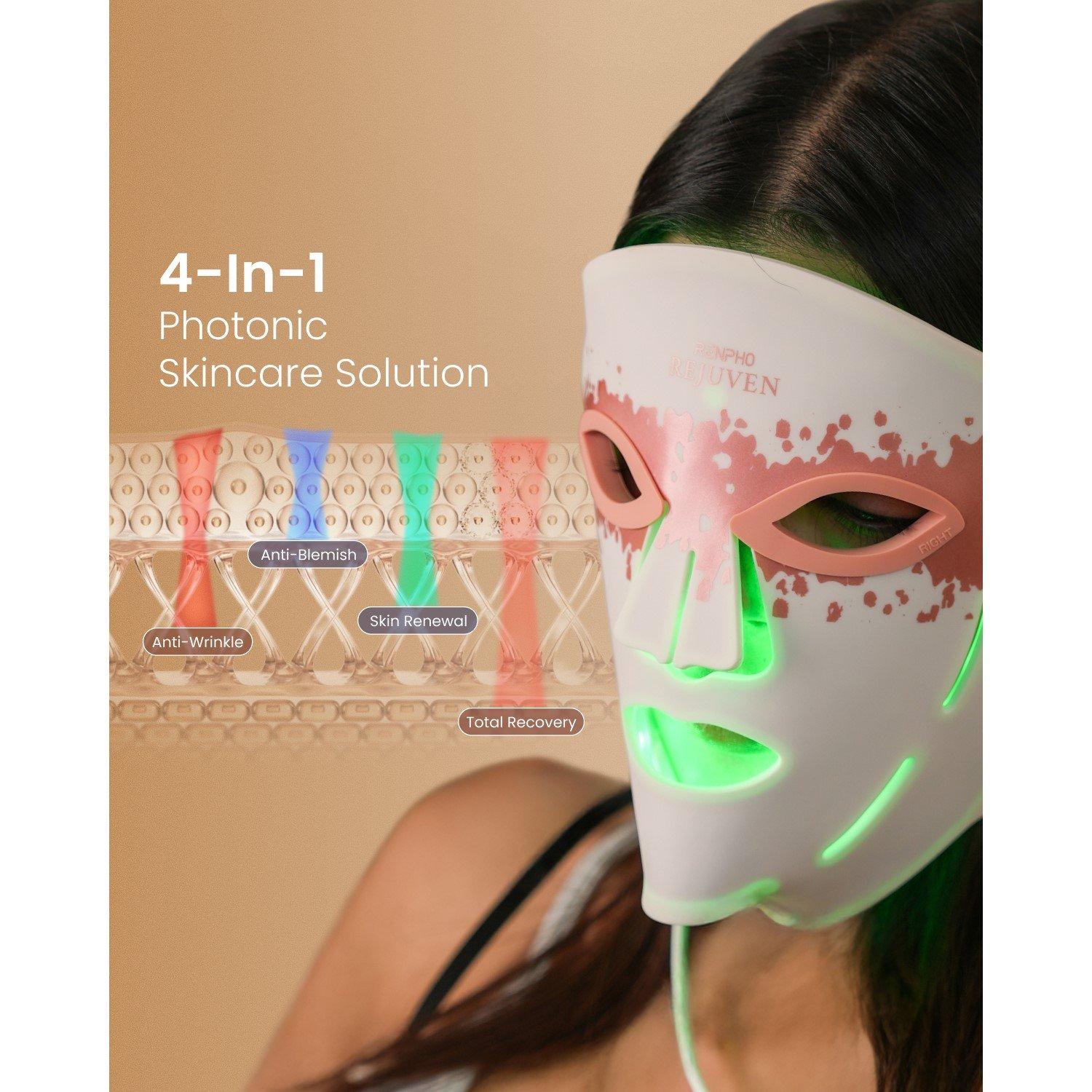 White - Renpho - ARTEMIS BLUSH  LED Light Therapy Mask - 6