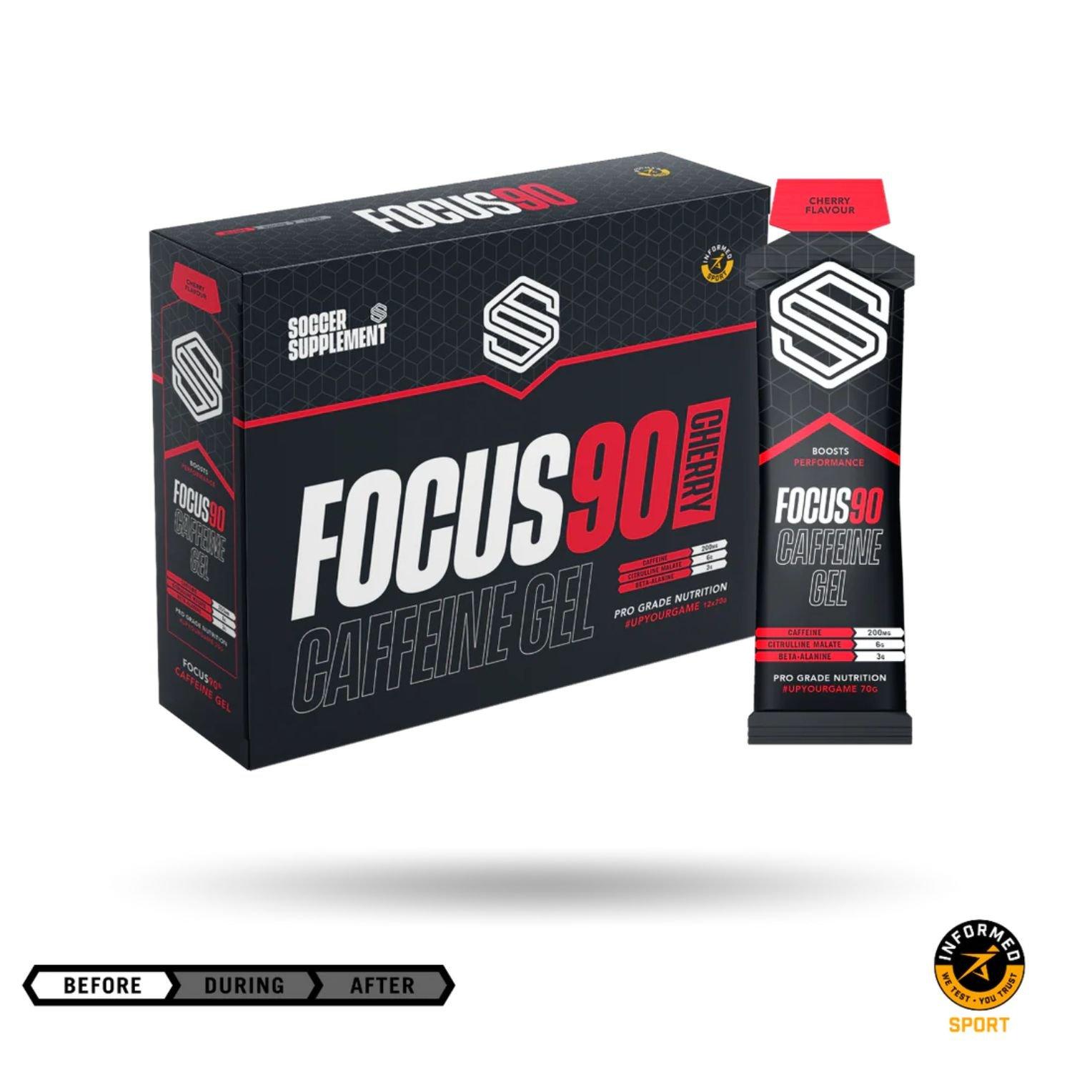 Focus90® - Caffeinated Energy Gel (12 x 70g)