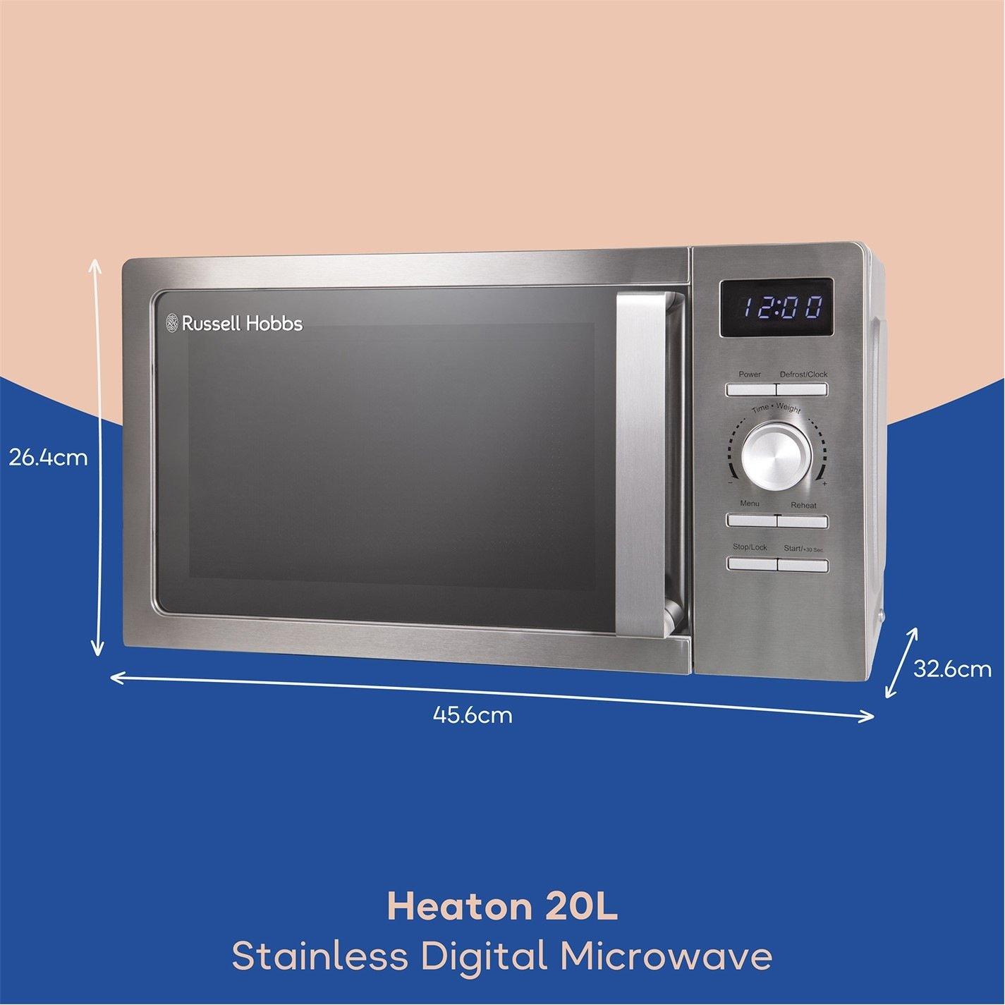 Stainless Steel - Russell Hobbs - Russell Hobbs RHMD828SS 20L Digital Microwave - 2