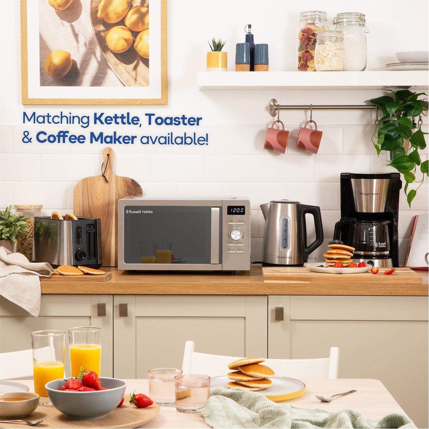 Stainless Steel - Russell Hobbs - Russell Hobbs RHMD828SS 20L Digital Microwave - 3