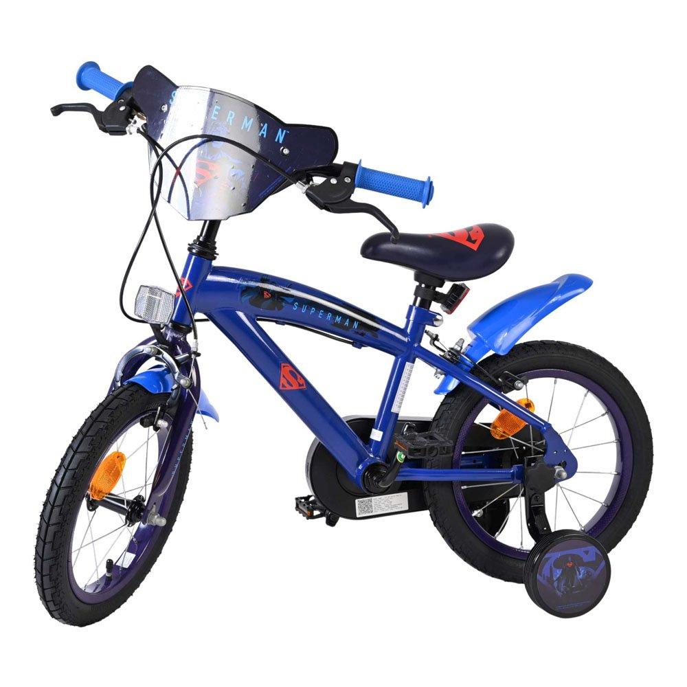 Superman  Kids 14 Boys Childrens Bike - Blue