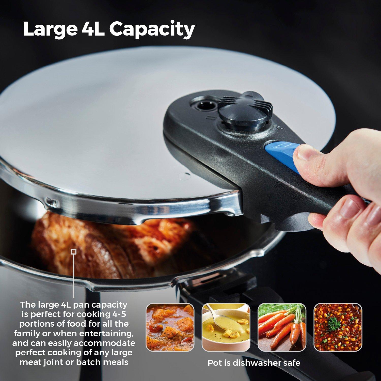 Stainless Steel - Tower - Express 4L/22cm Pressure Cooker S/S - 5