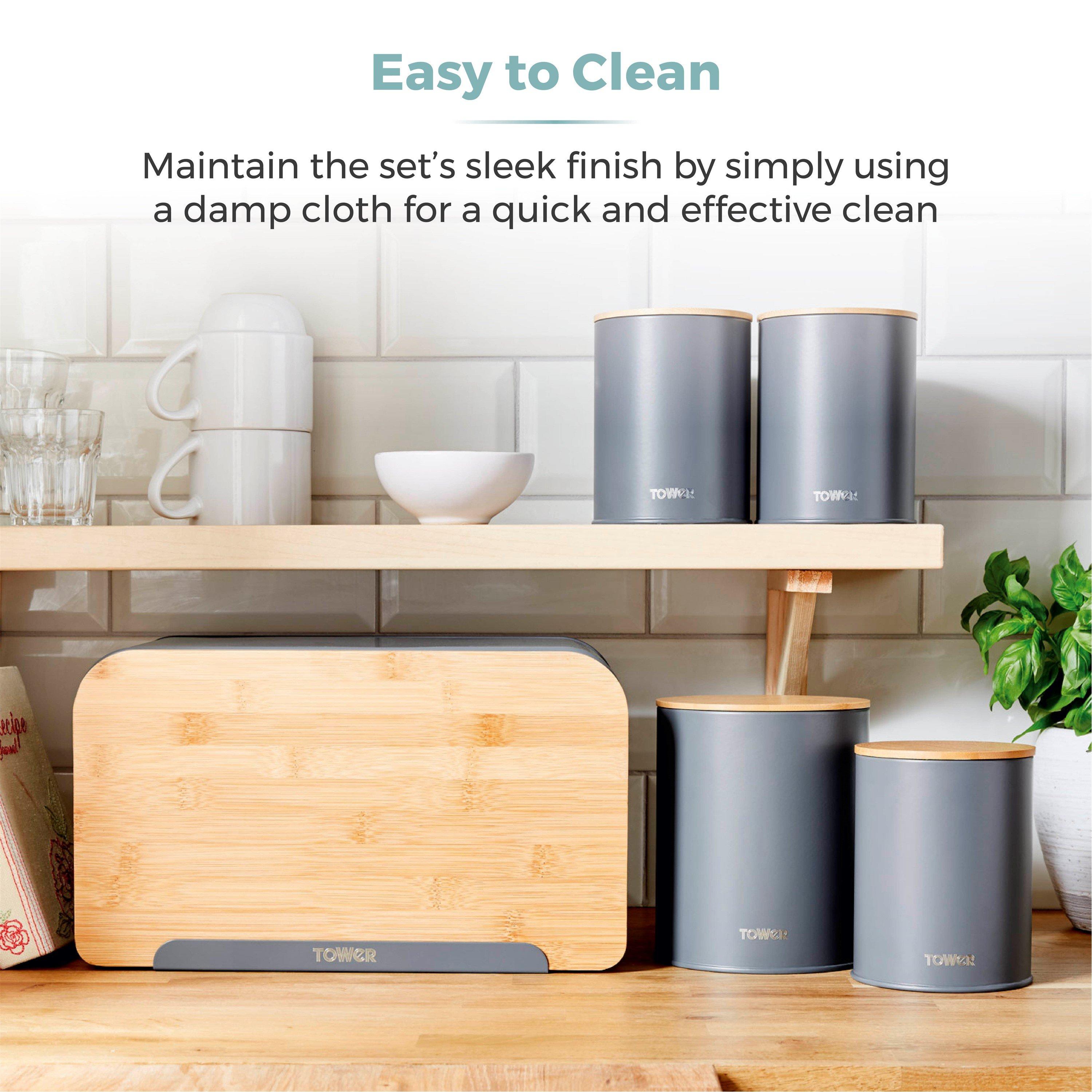 Grey - Tower - Scandi 5 Piece Storage Set - 7