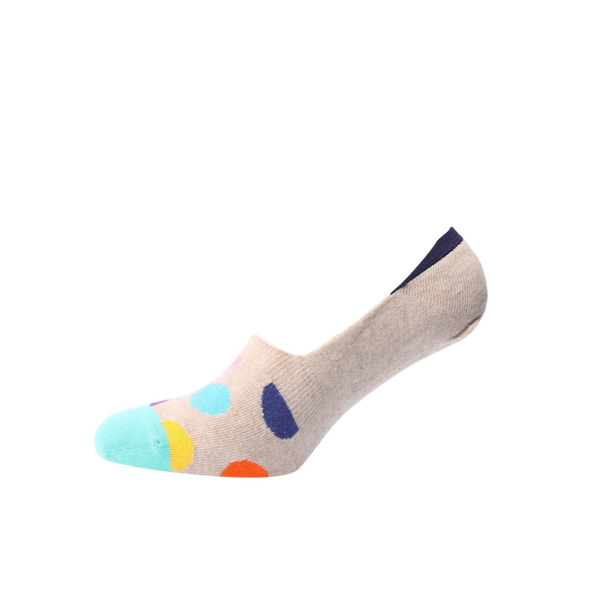 Beige - Happy Socks - Big Dot Liner Socks - 2