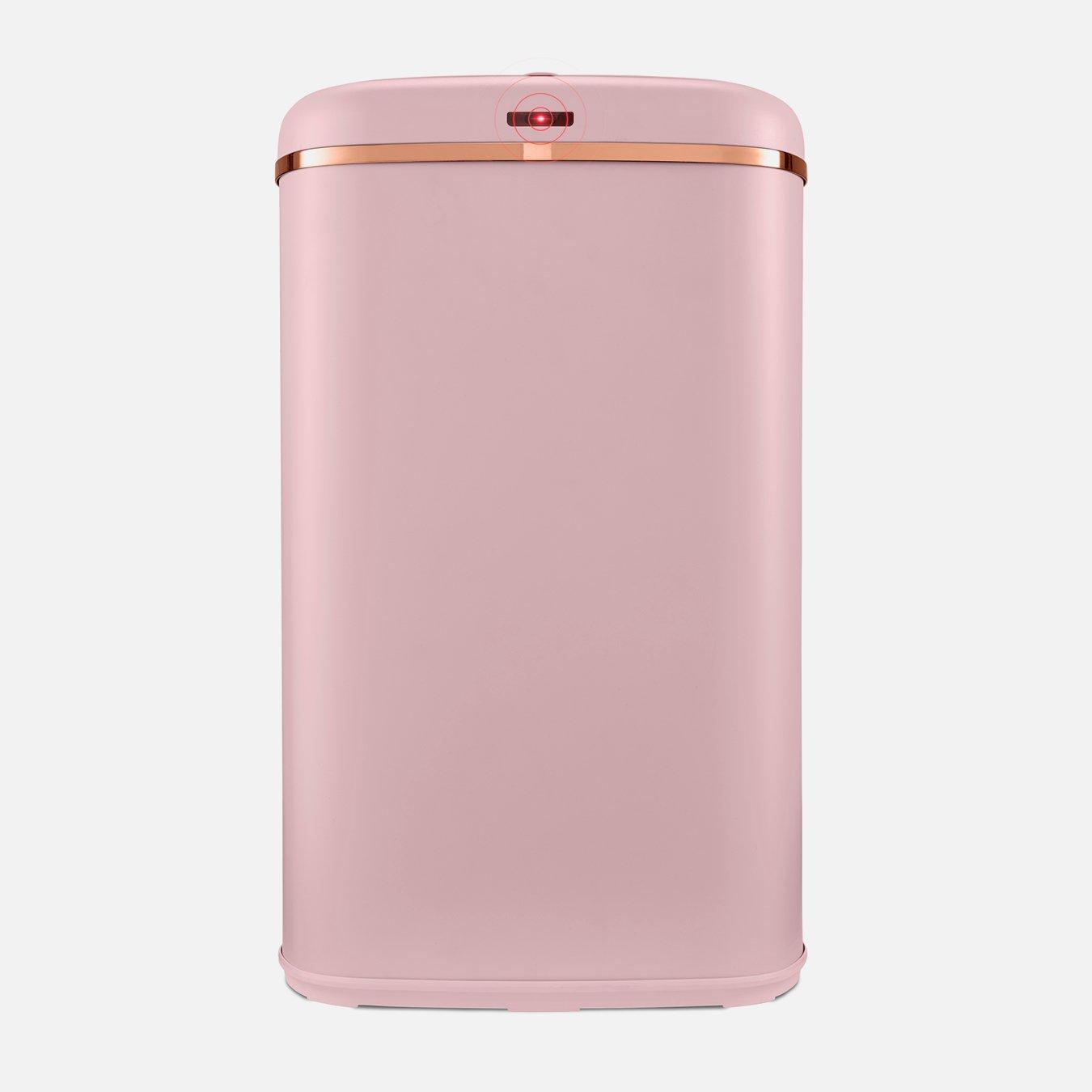 Tower Cavaletto Square 58L Sensor Bin In Pink And Stylish Rose Gold - Image 7