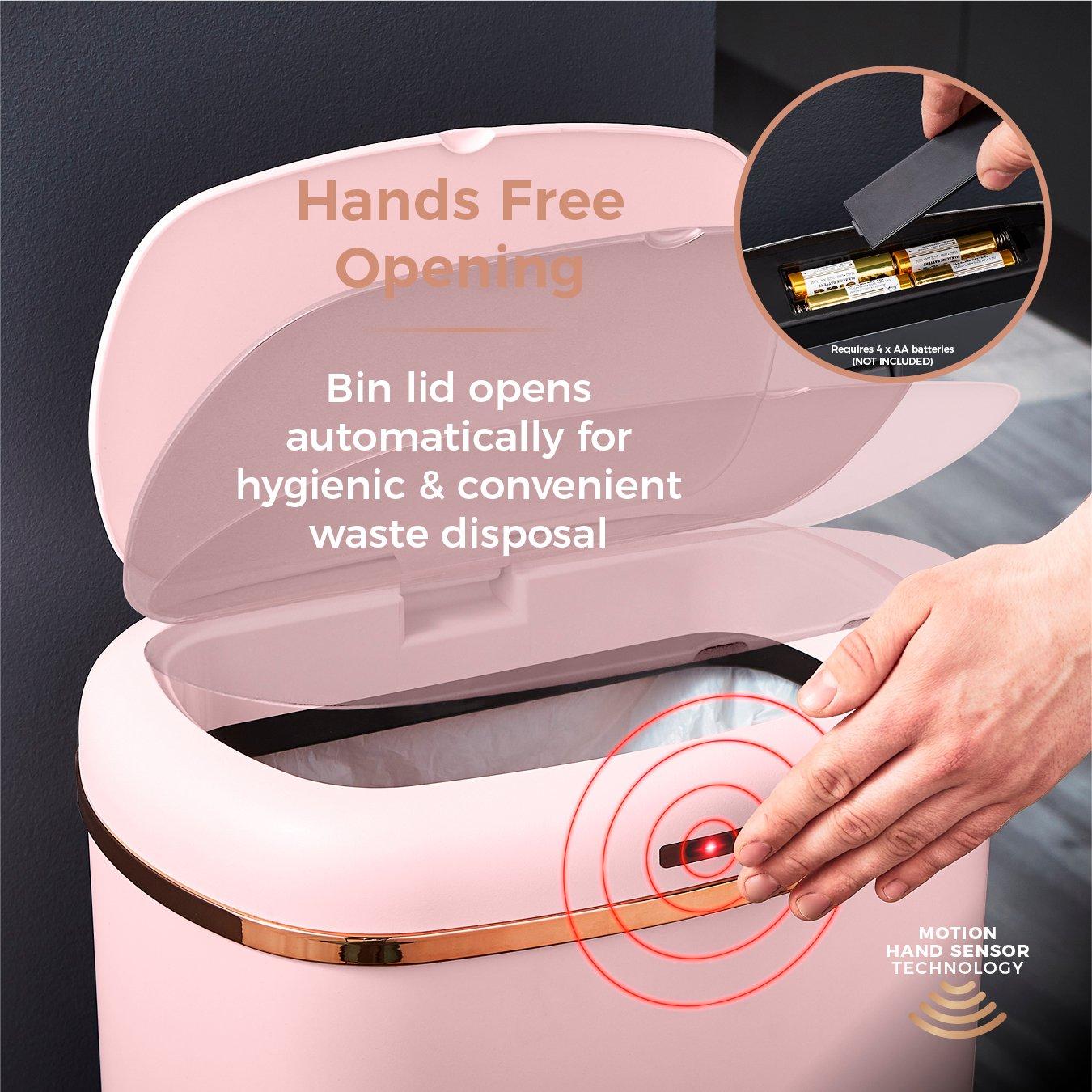 Pink - Tower - Cavaletto 58L Sensor Bin Pink - 4