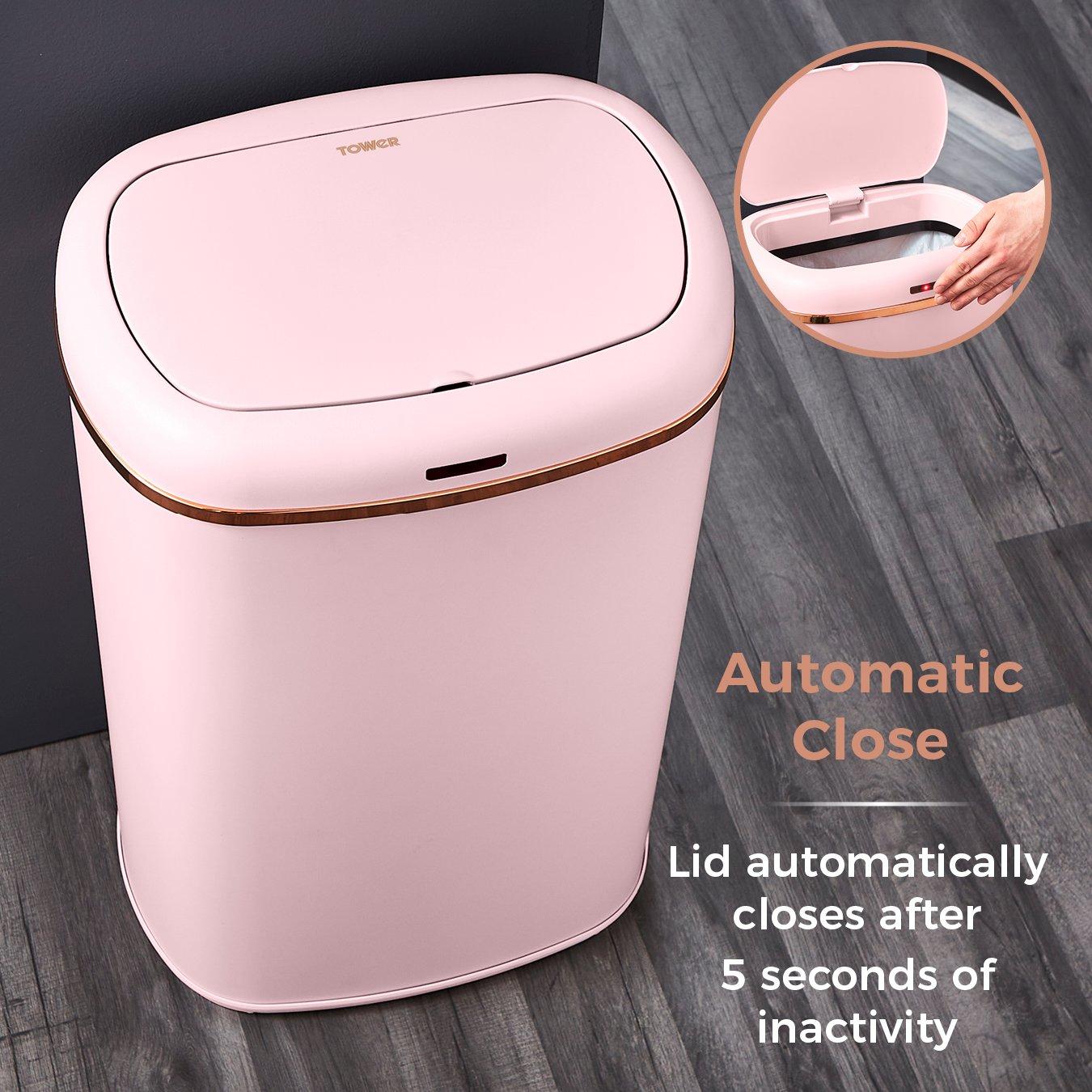 Pink - Tower - Cavaletto 58L Sensor Bin Pink - 6