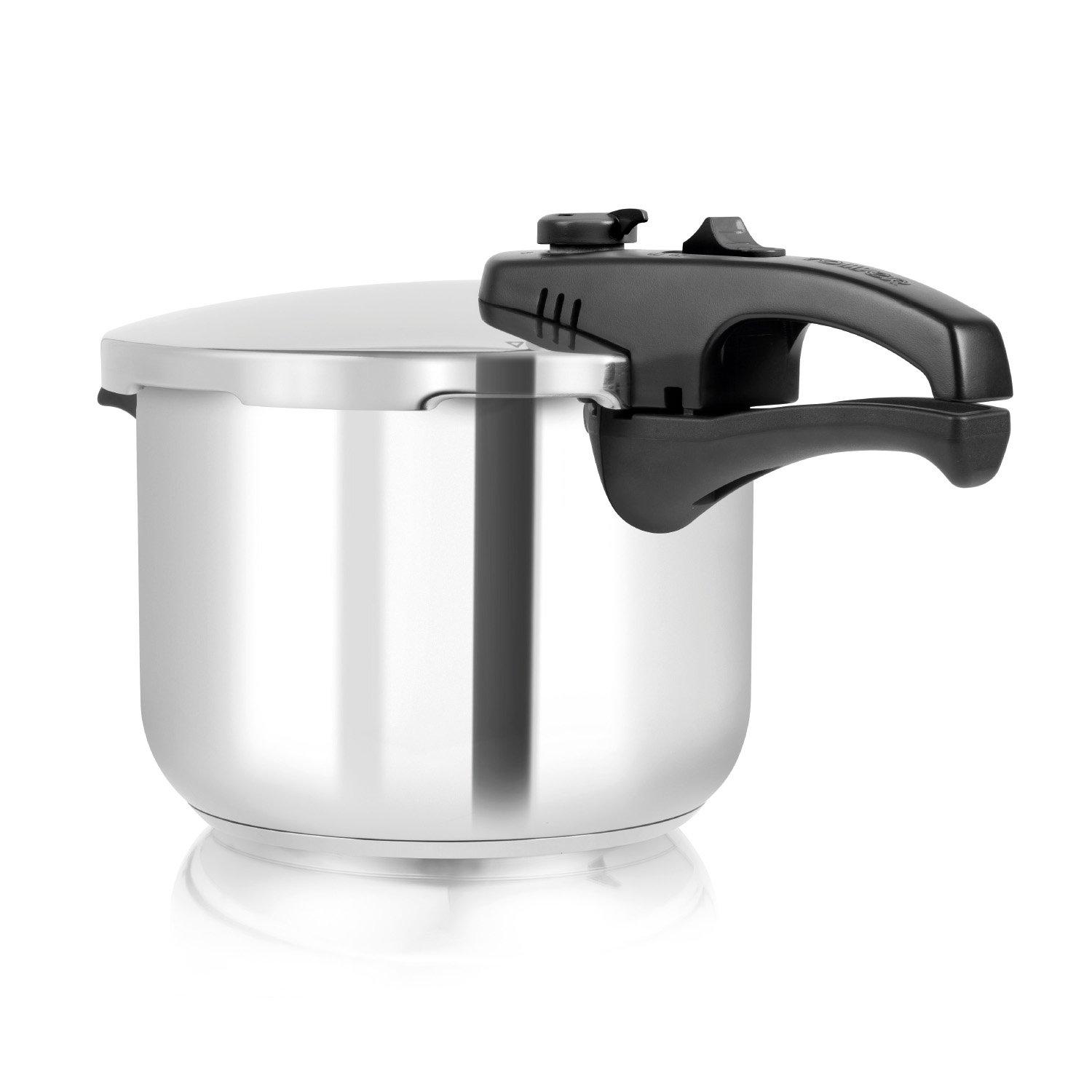 Stainless Steel - Tower - 6 Litre Stainless Steel Pressure Cooker - 1
