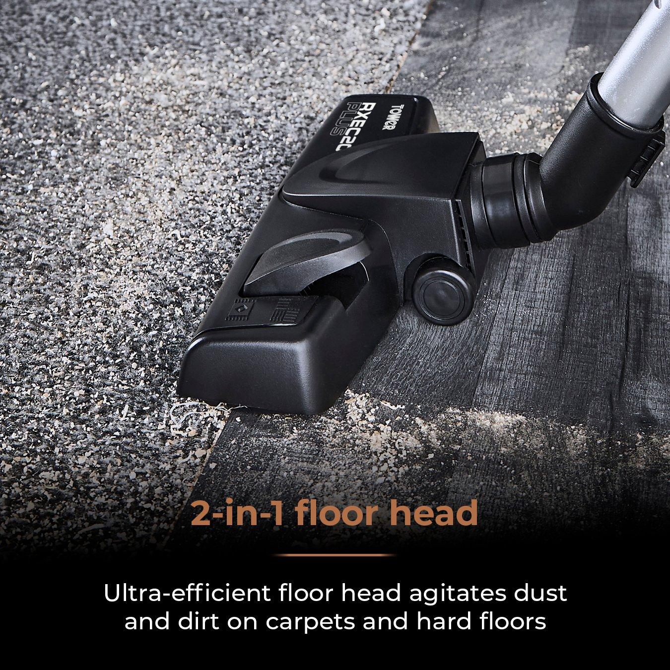 Rose Gold - Tower - RXEC20 Plus 600W Corded 3-in-1 Vacuum Cleaner - 8