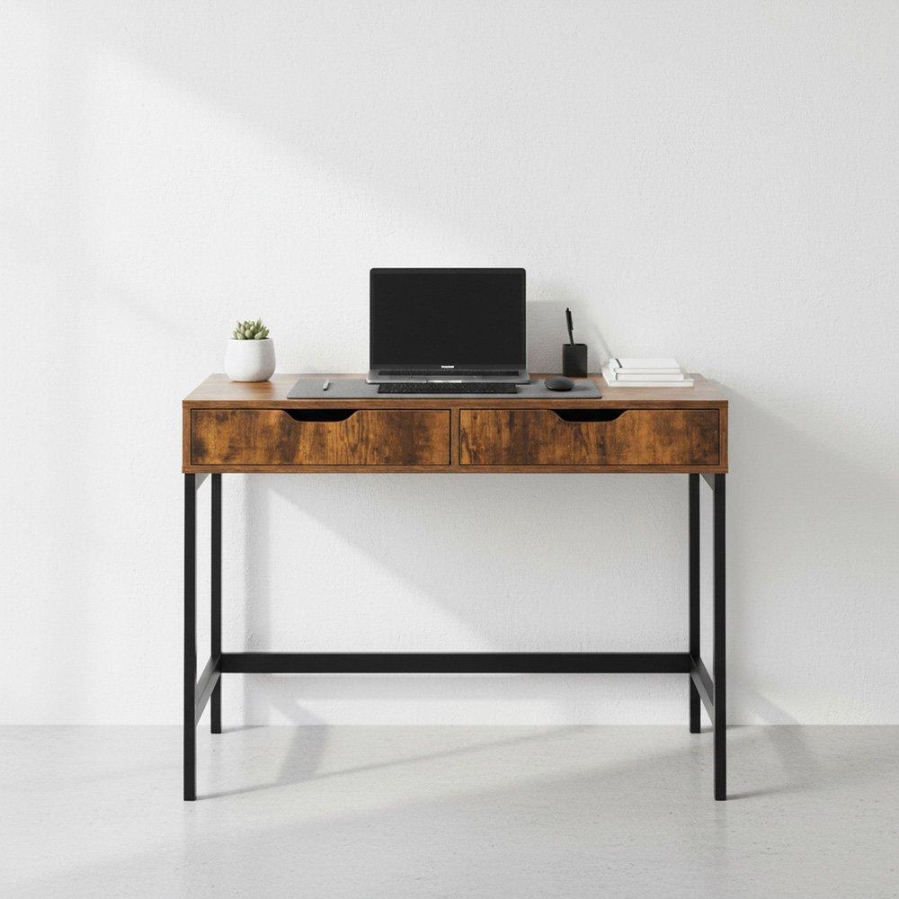 Brown - Urban Meuble - Modern Desk Wood Finish Durable Home Office - 1