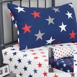 Catherine Lansfield Stripes and Stars Fitted Sheets Two Pack