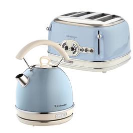 Ariete ARPK41 VINTAGE BLUE KETTLE & 4SL TOASTER PK