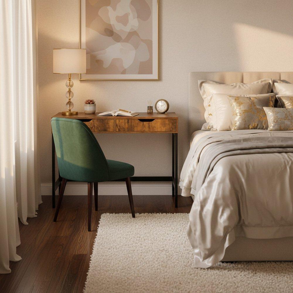 Brown - Urban Meuble - Modern Style Wooden Dressing Table - 4