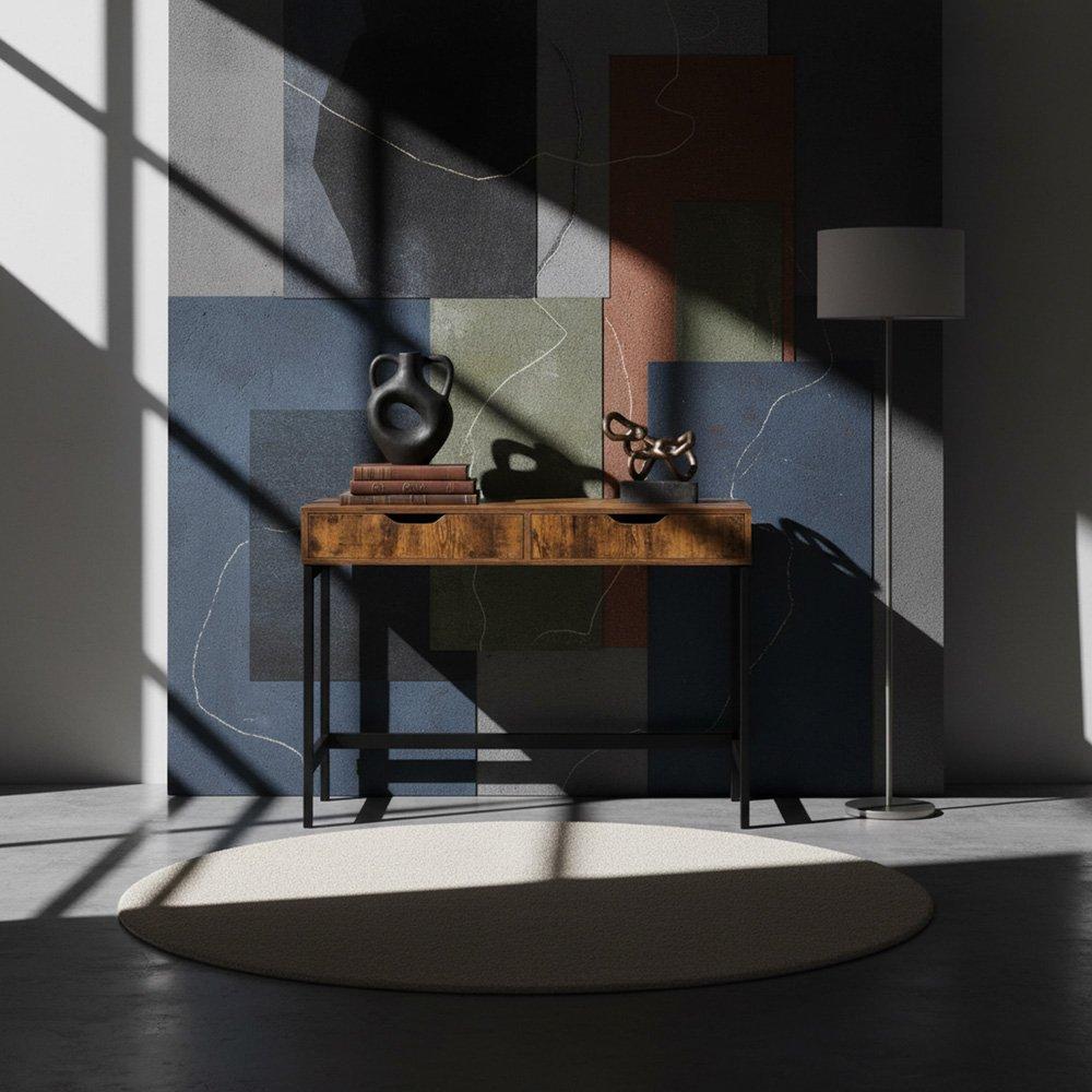 Brown - Urban Meuble - Wooden Bedside Table with Drawers - 2