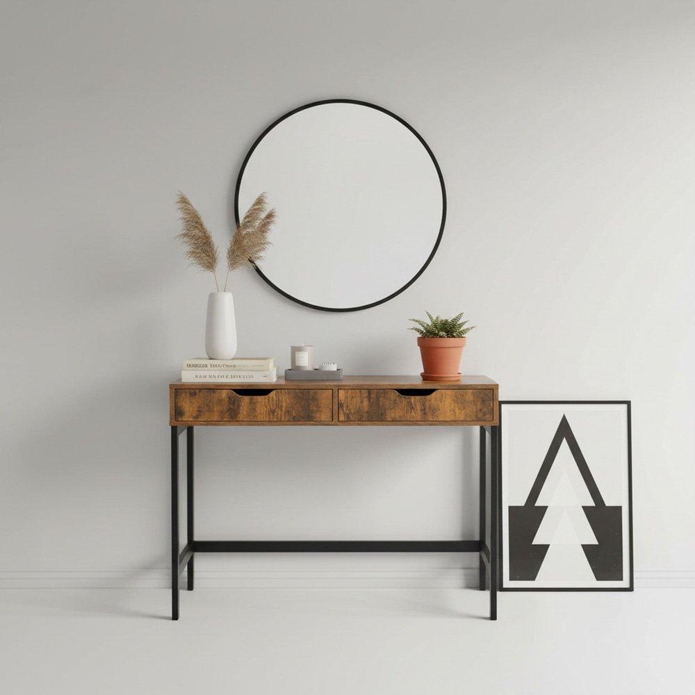 Brown - Urban Meuble - Wooden Bedside Table with Drawers - 3