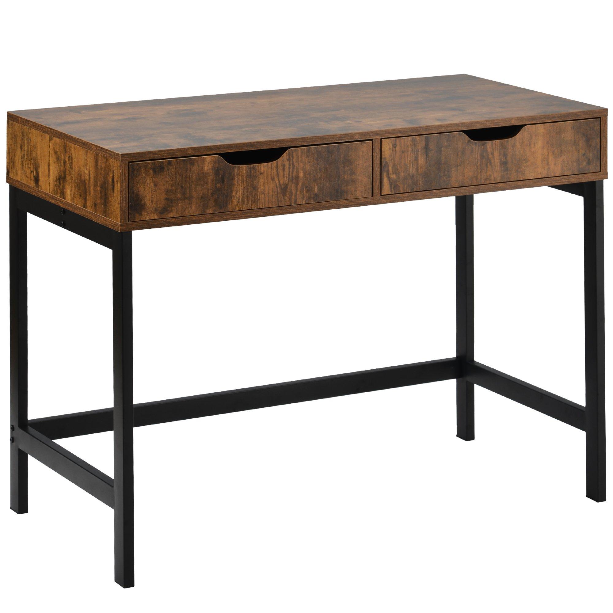 Brown - Urban Meuble - Wooden Bedside Table with Drawers - 6