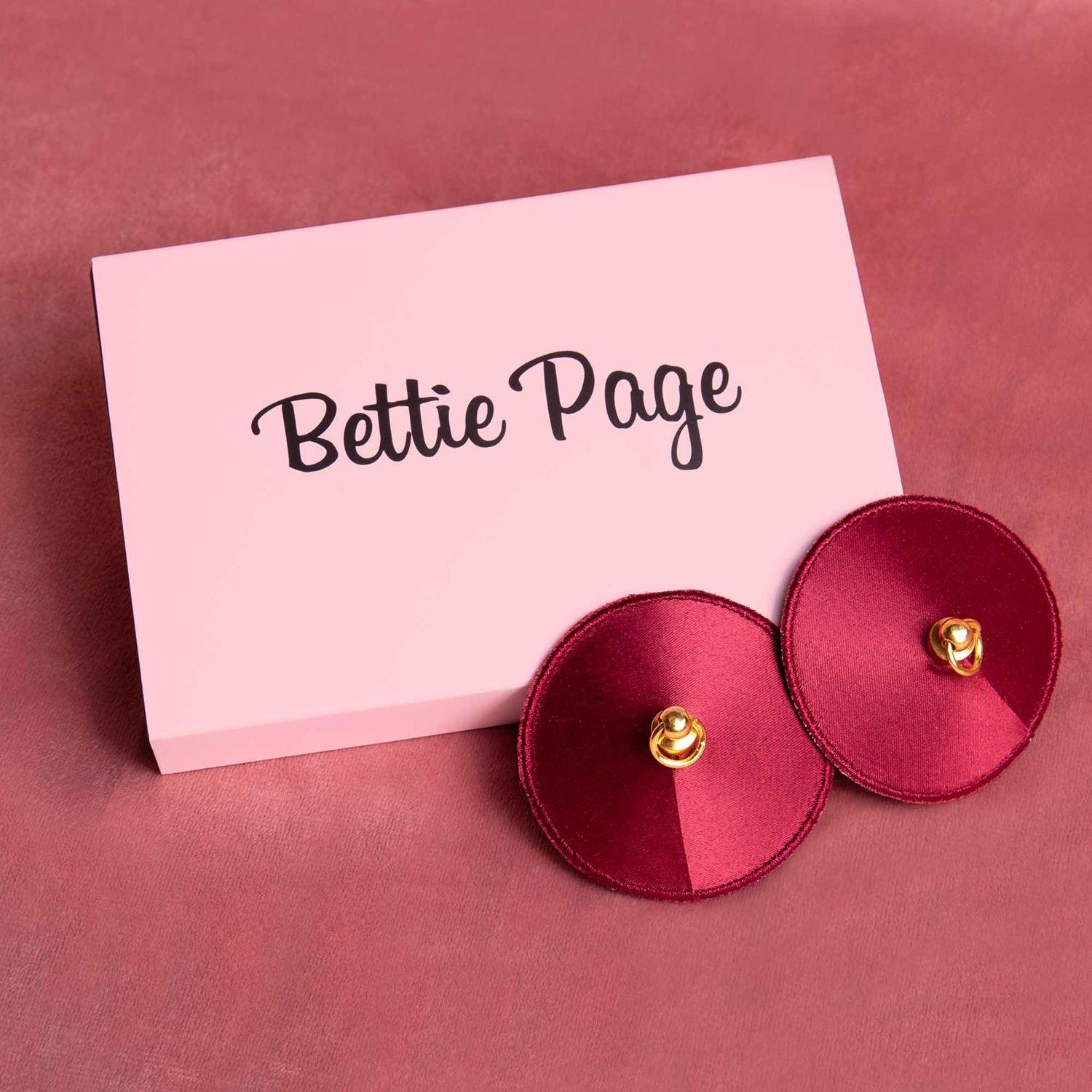 Red - Playful Promises - Etta Red Ring Nipple Pasties - 2