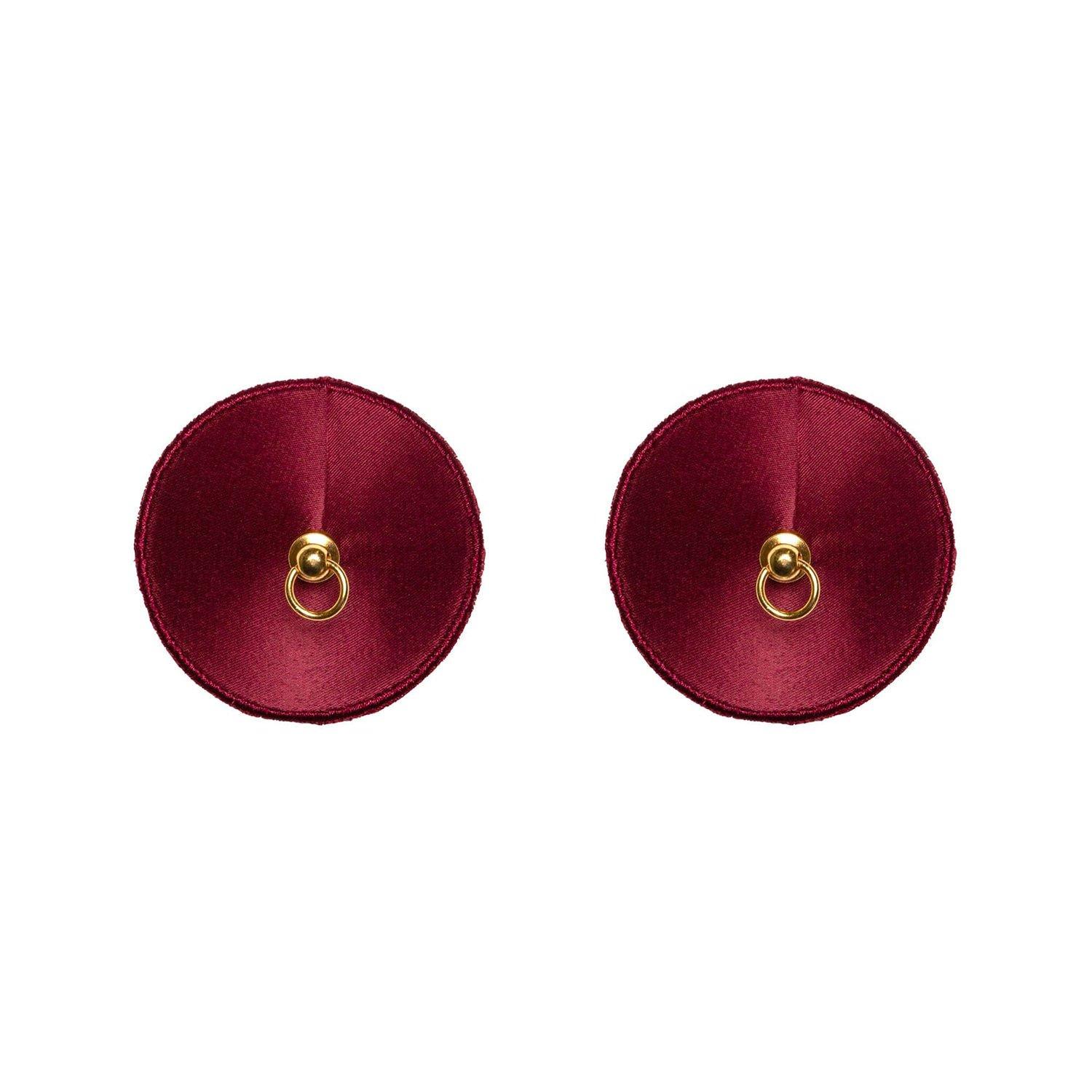 Red - Playful Promises - Etta Red Ring Nipple Pasties - 3