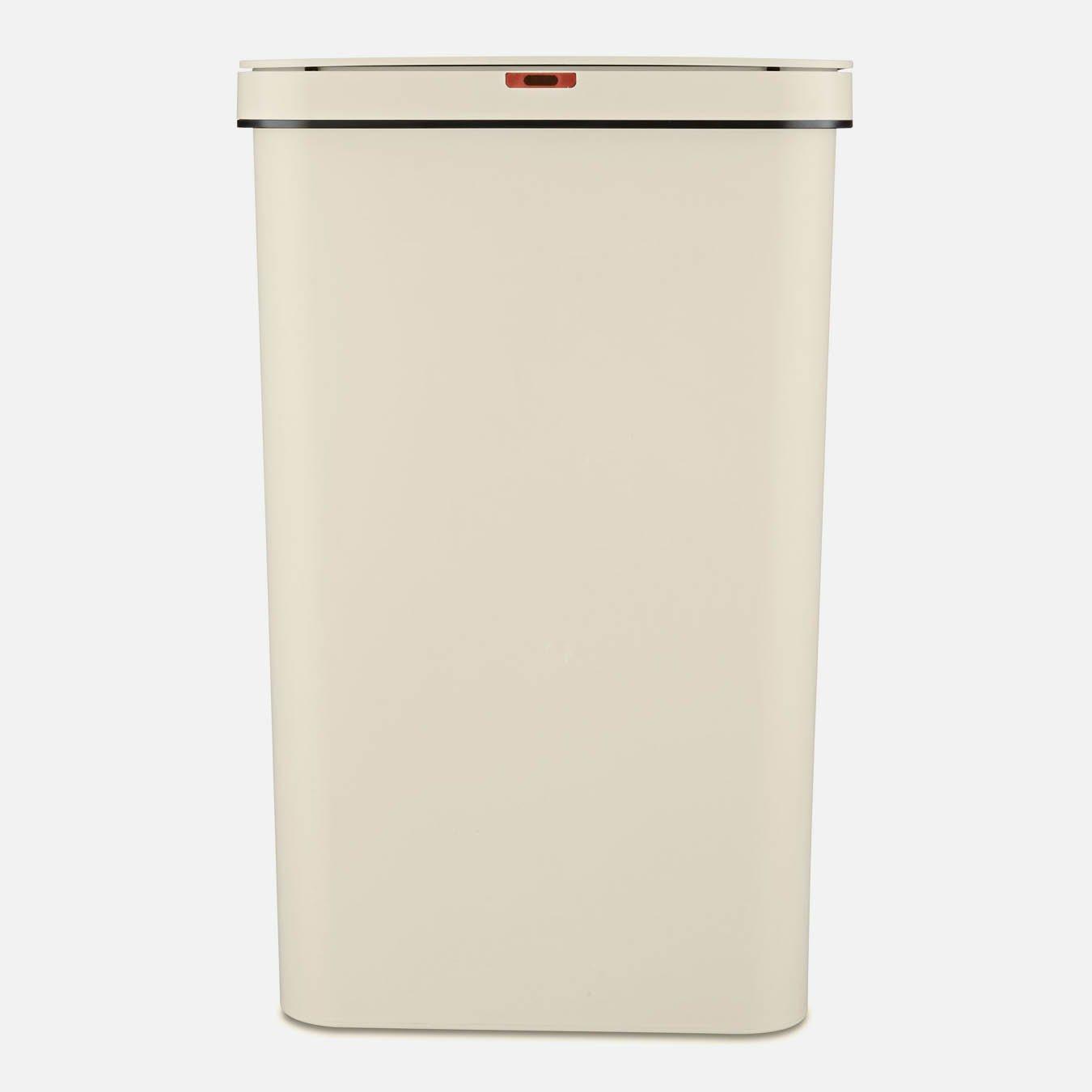 Cream - Tower - 50L Rectangular Sensor Bin Cream - 1