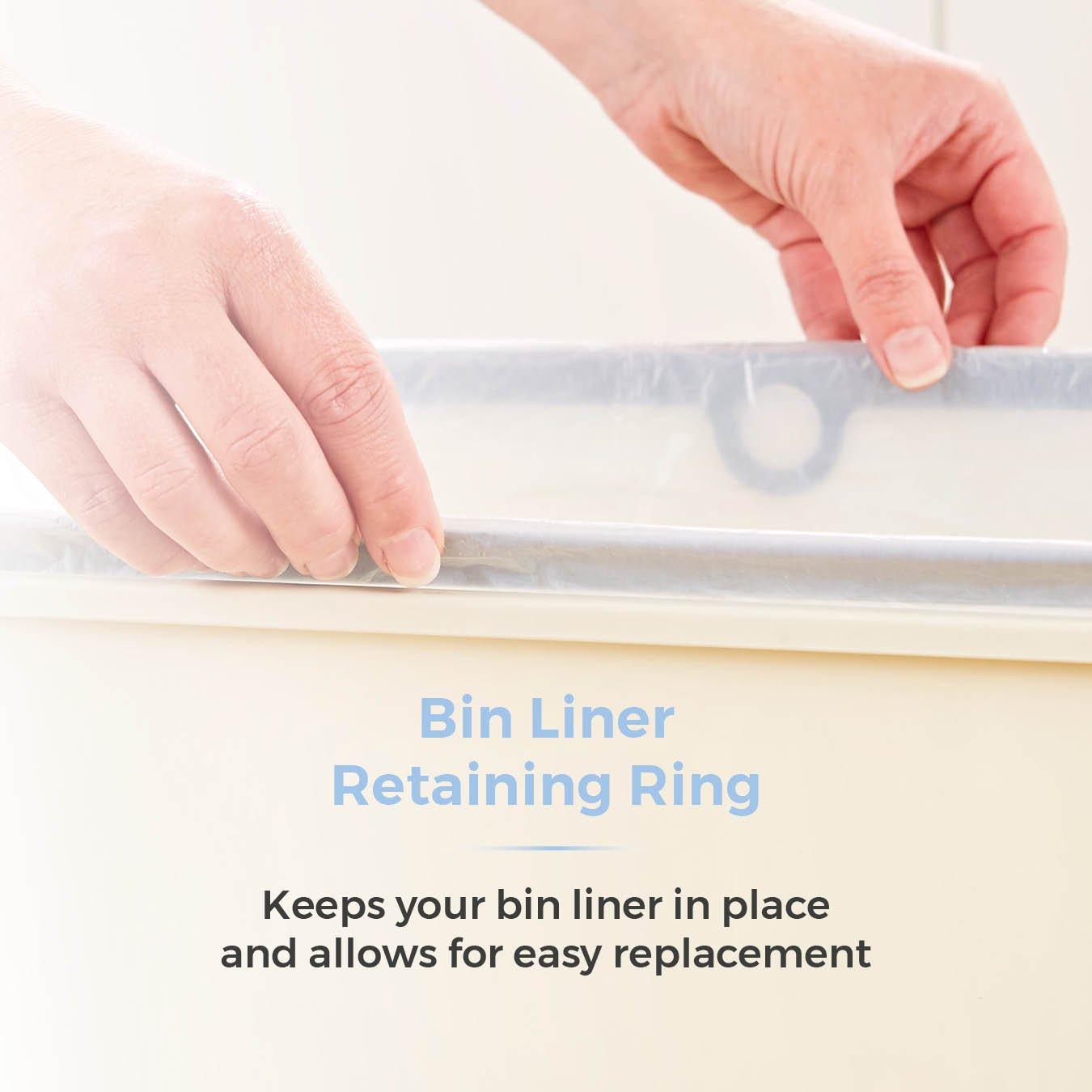 Cream - Tower - 50L Rectangular Sensor Bin Cream - 5