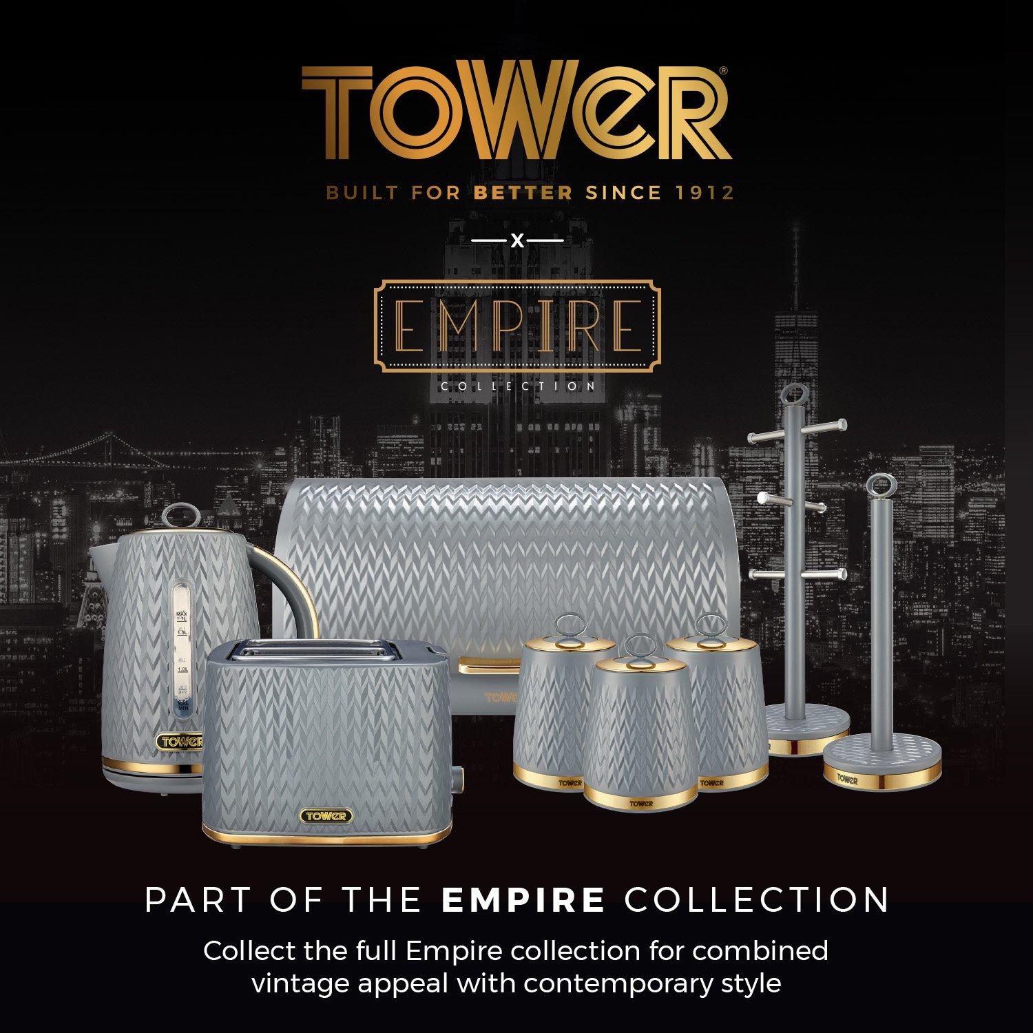 Grey - Tower - Empire 16 Piece Dinnerware Set - 5