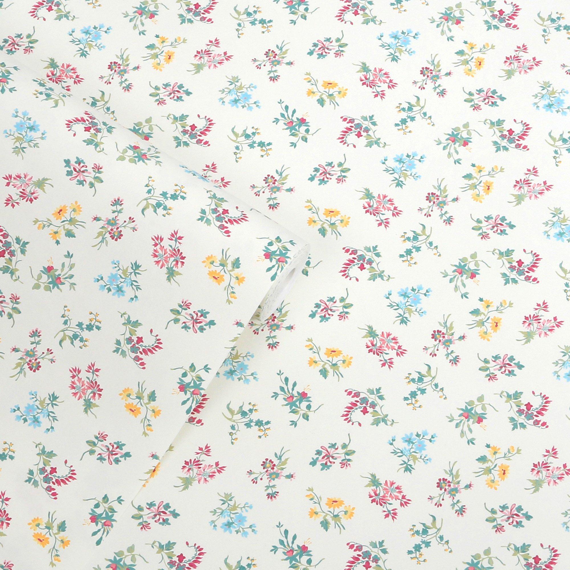 Cream - Laura Ashley - Laura Ashley Keeleigh Posy Multi Wallpaper - 3