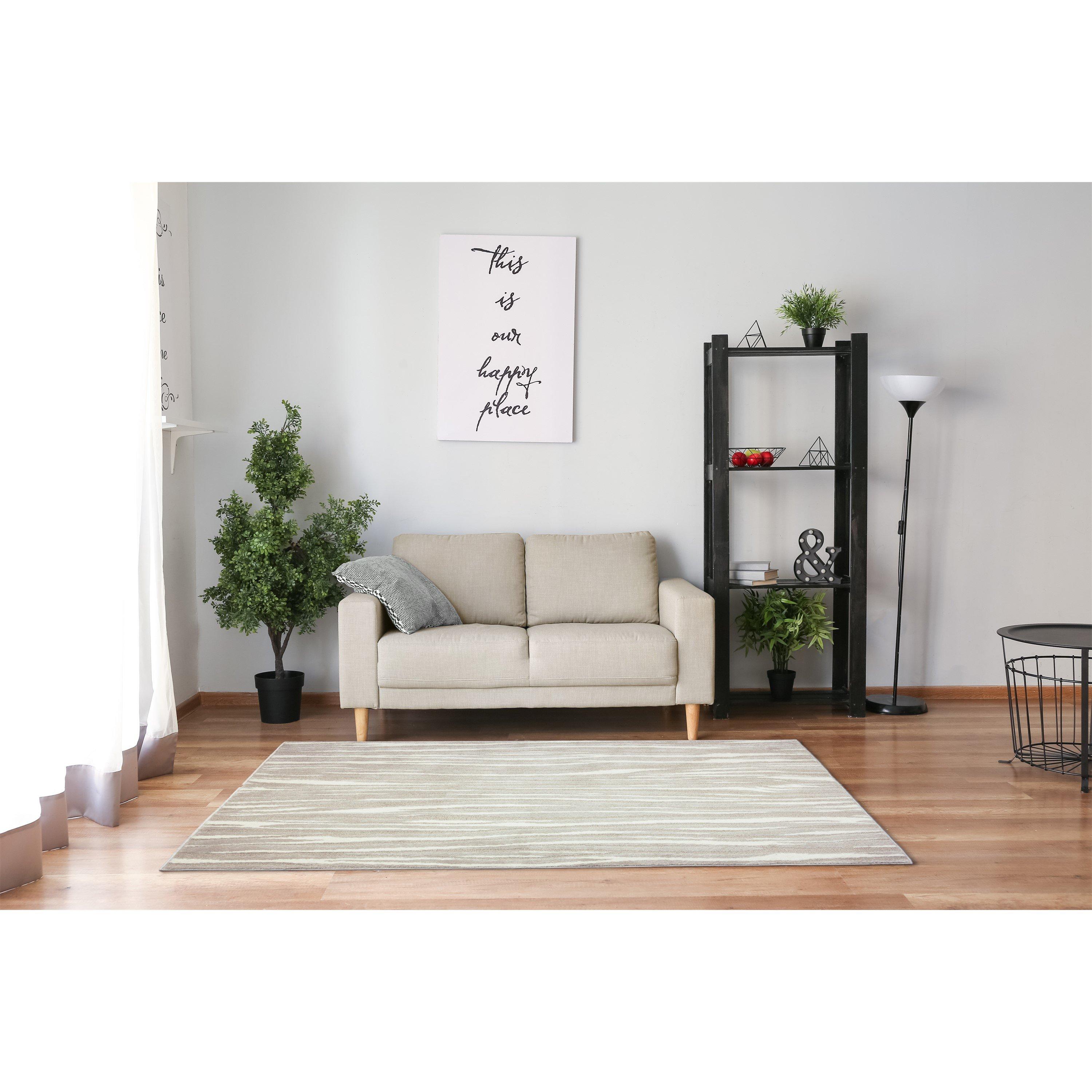 Neutral - Arthouse - Rhythm Willow Natural 160 x 230cm Rug - 6