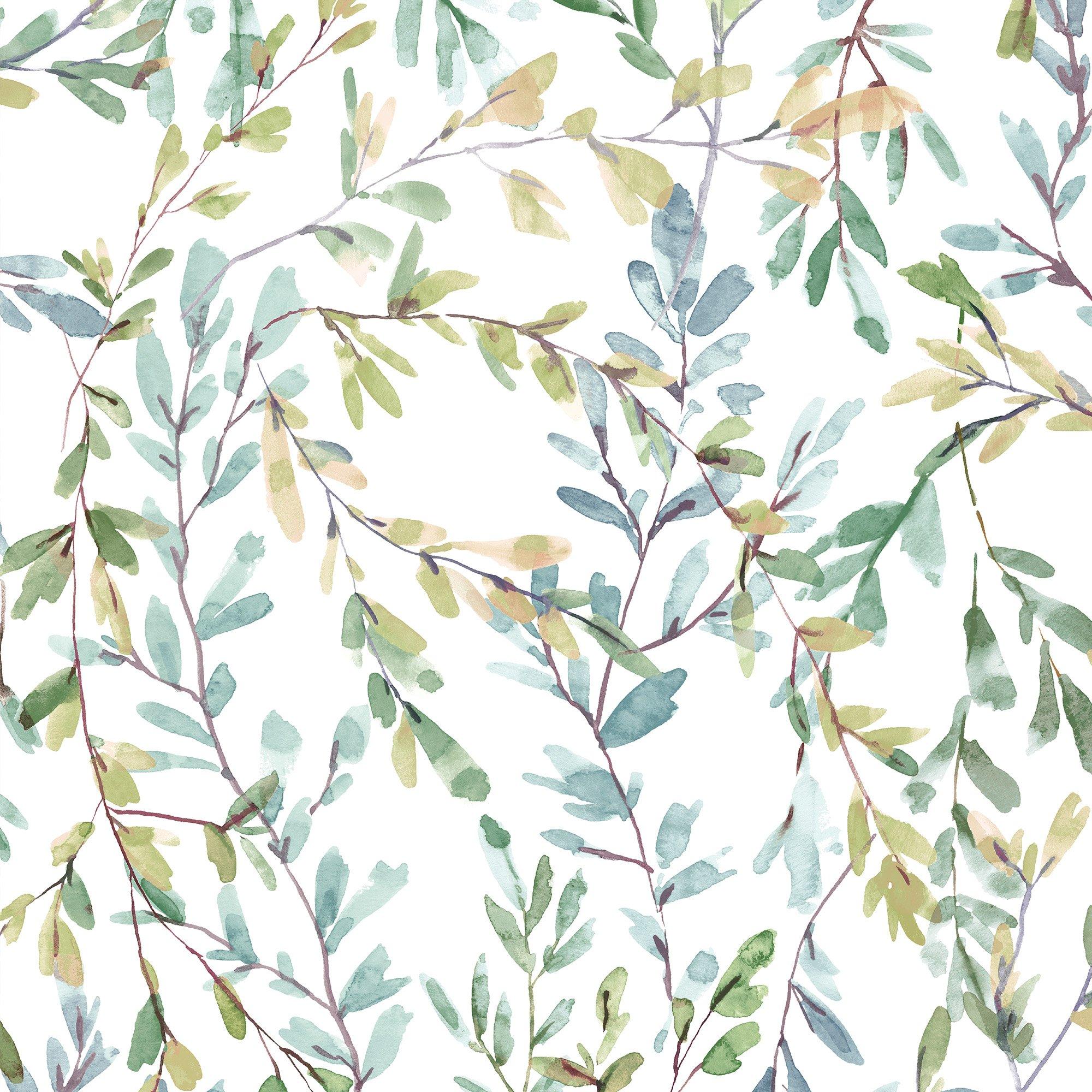 White - Laura Ashley - Laura Ashley Brayton Leaves Fresh Green Wallpaper - 2