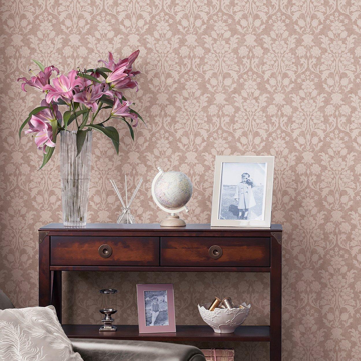 Pink - Laura Ashley - Laura Ashley Semington Silhouette Plaster Pink Wal - 1
