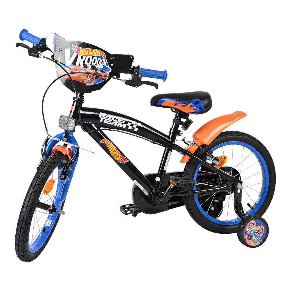 Black - Hot Wheels - 16 Boys Childrens Bike - 1