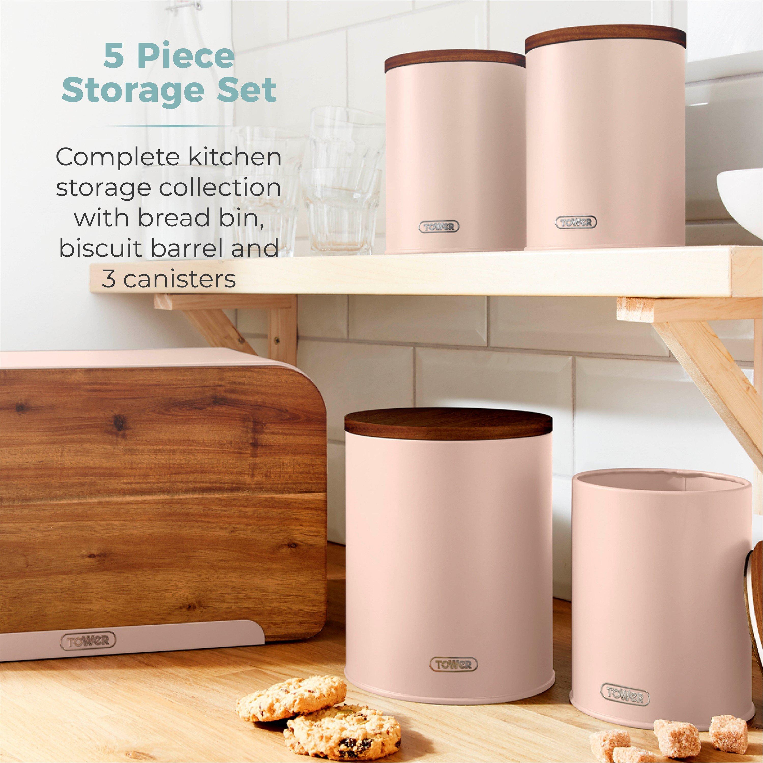 Clay - Tower - Scandi 5 Piece Storage Set Clay - 3