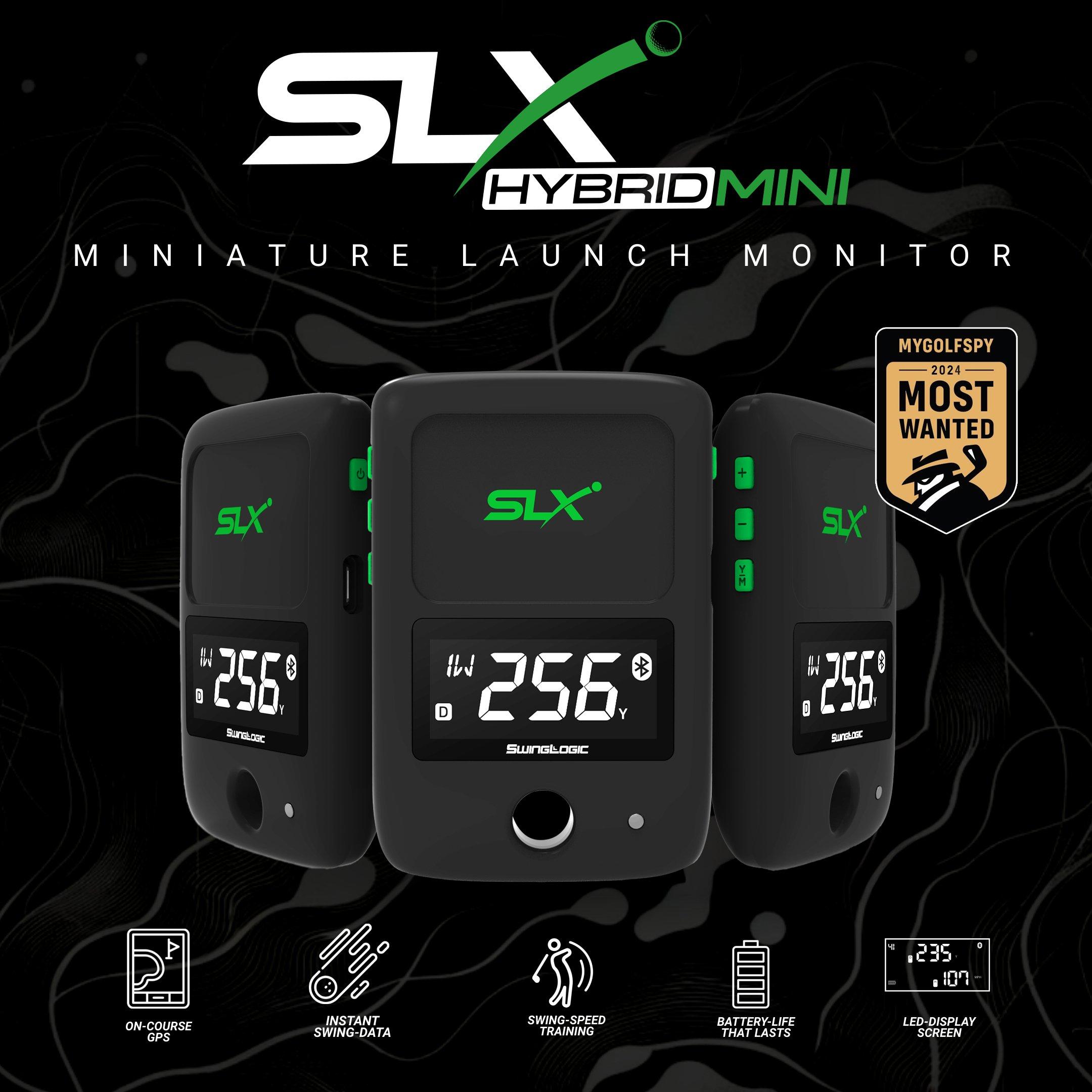 Black - SwingLogic - SLX Hybrid Mini Launch Monitor - 2