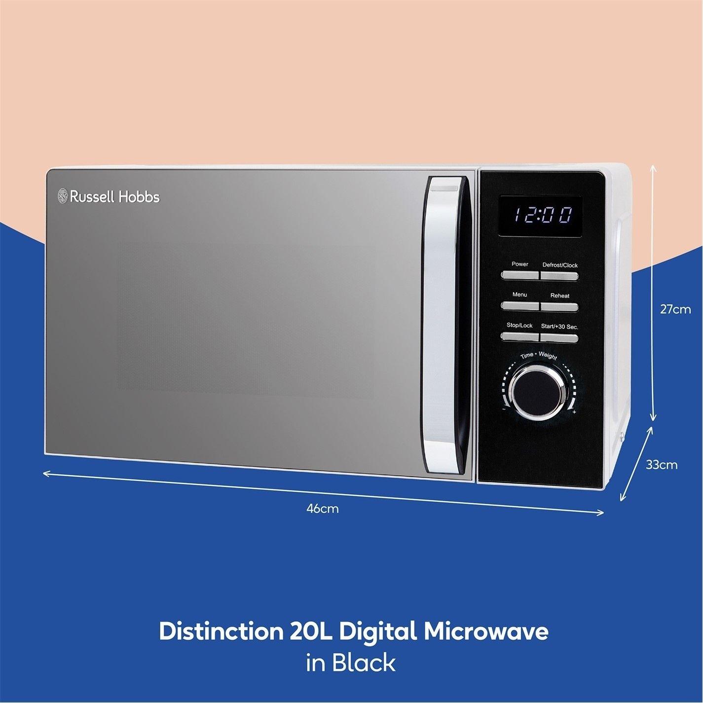 Black - Russell Hobbs - RHMD832B 20L Digital Microwave - 2