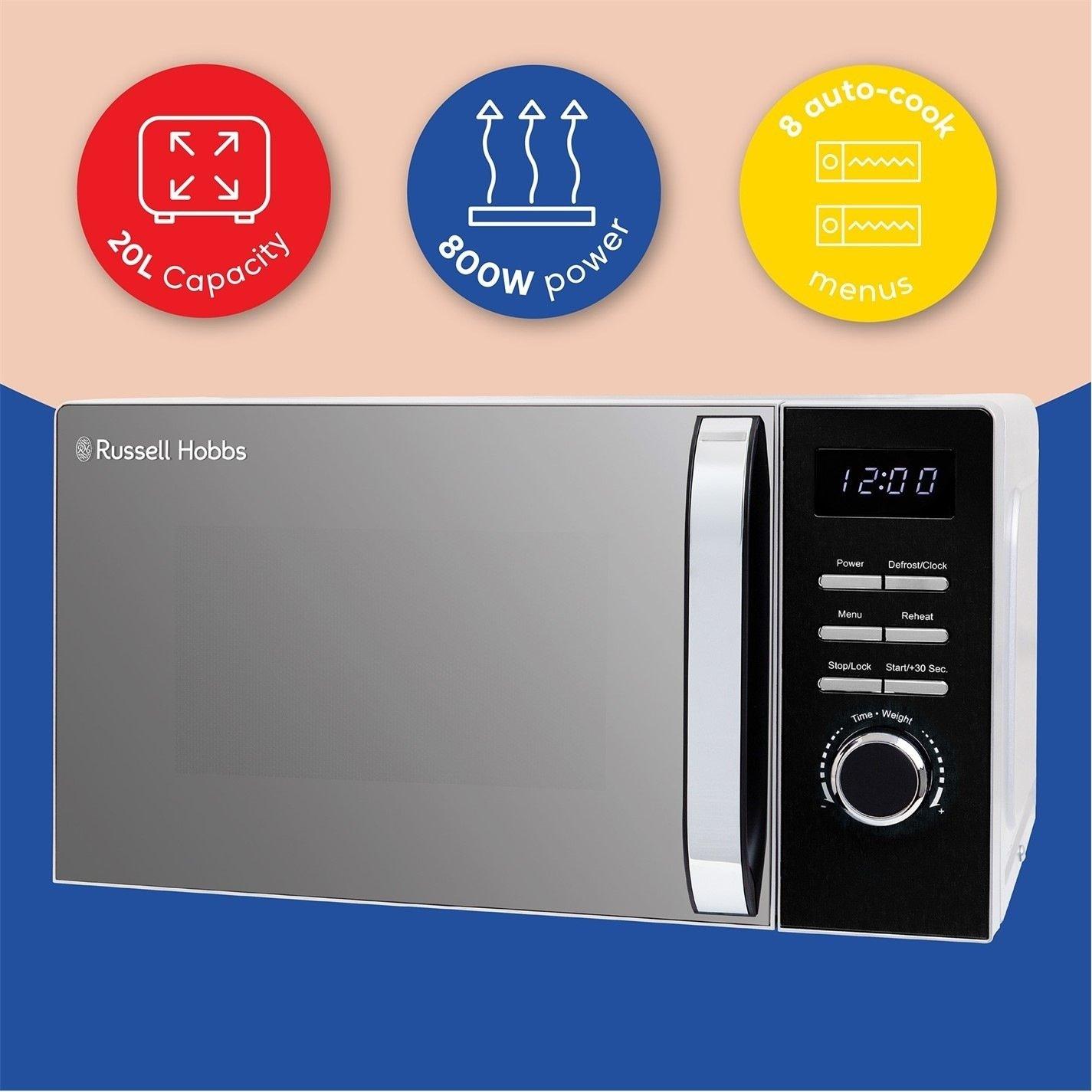 Black - Russell Hobbs - RHMD832B 20L Digital Microwave - 3