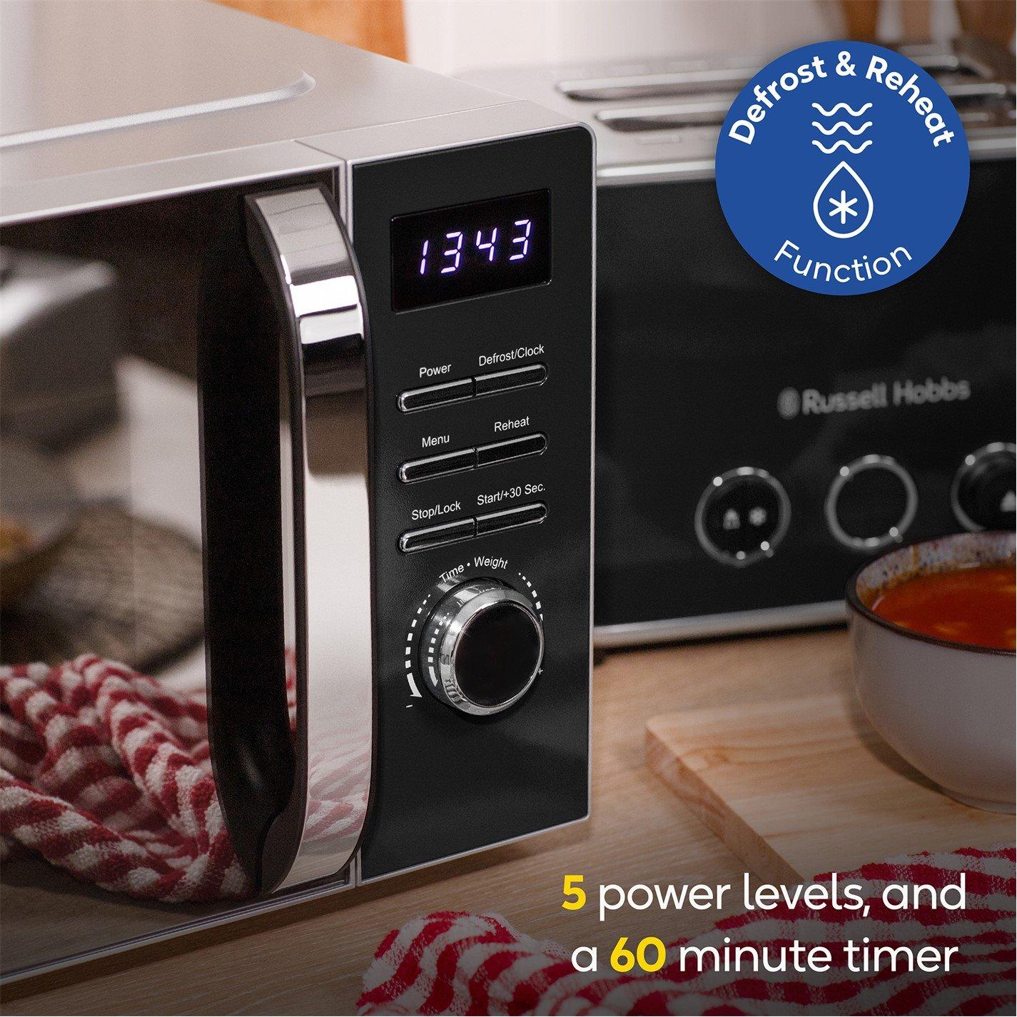 Black - Russell Hobbs - RHMD832B 20L Digital Microwave - 8